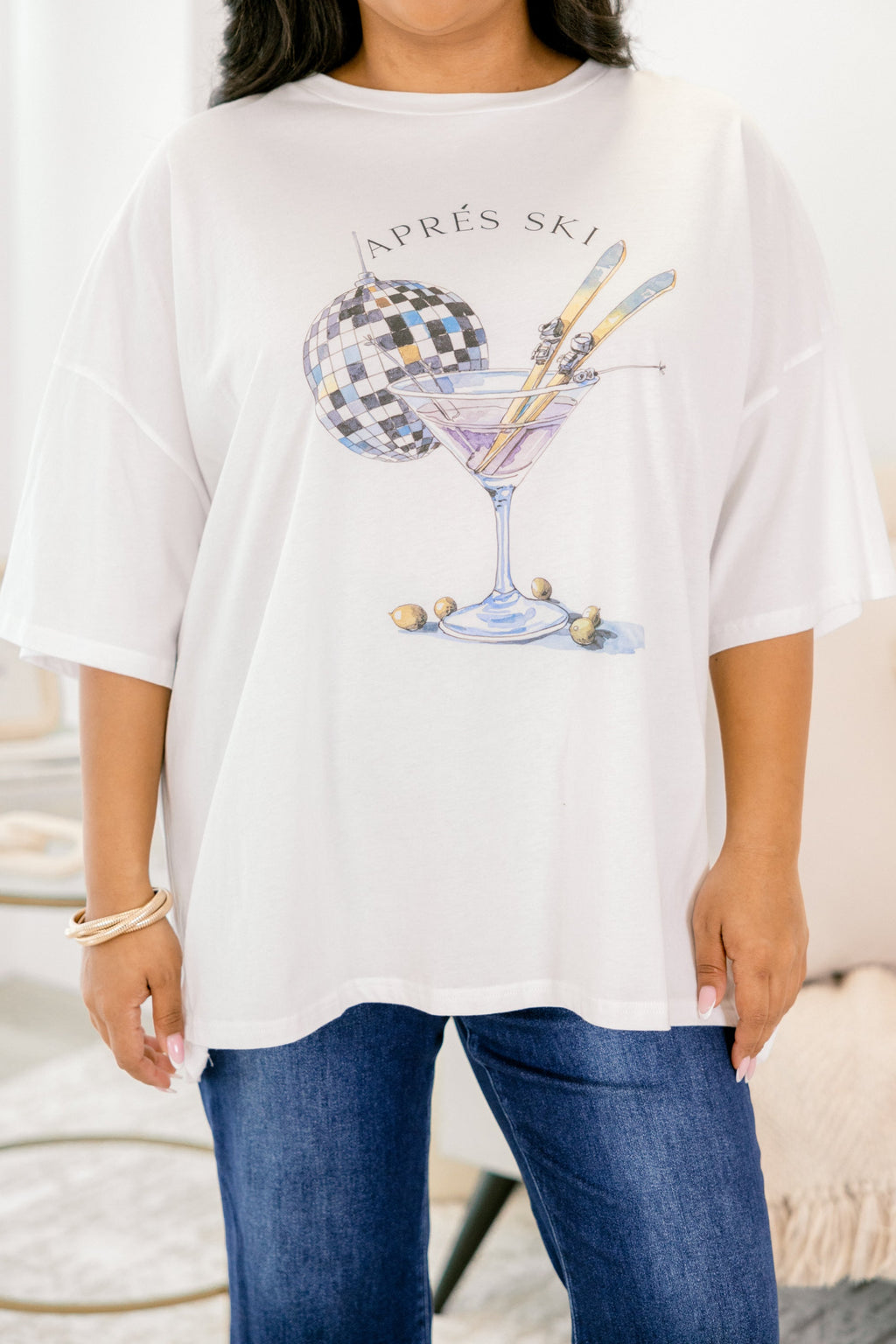 Apres Disco Boyfriend Tee, White