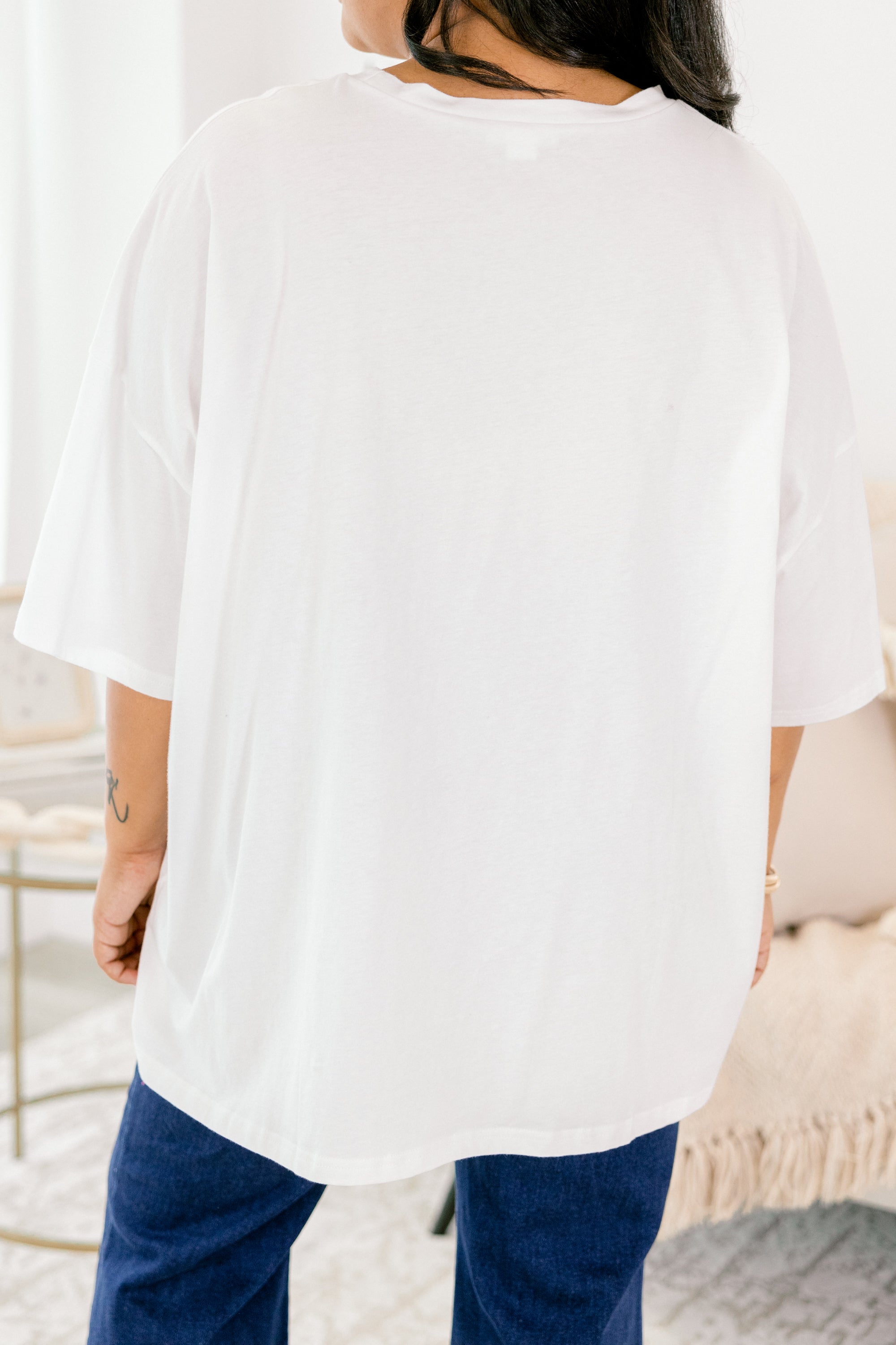 Apres Disco Boyfriend Tee, White