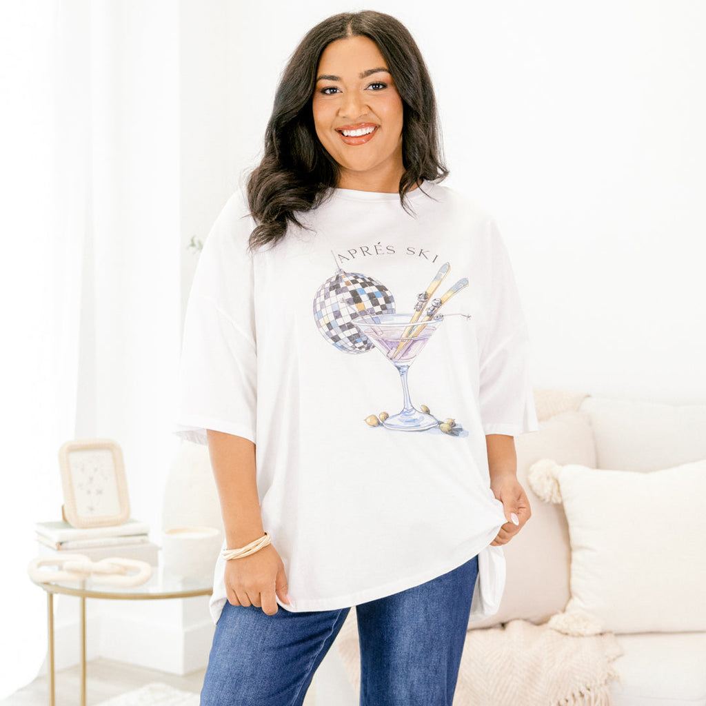 Apres Disco Boyfriend Tee, White
