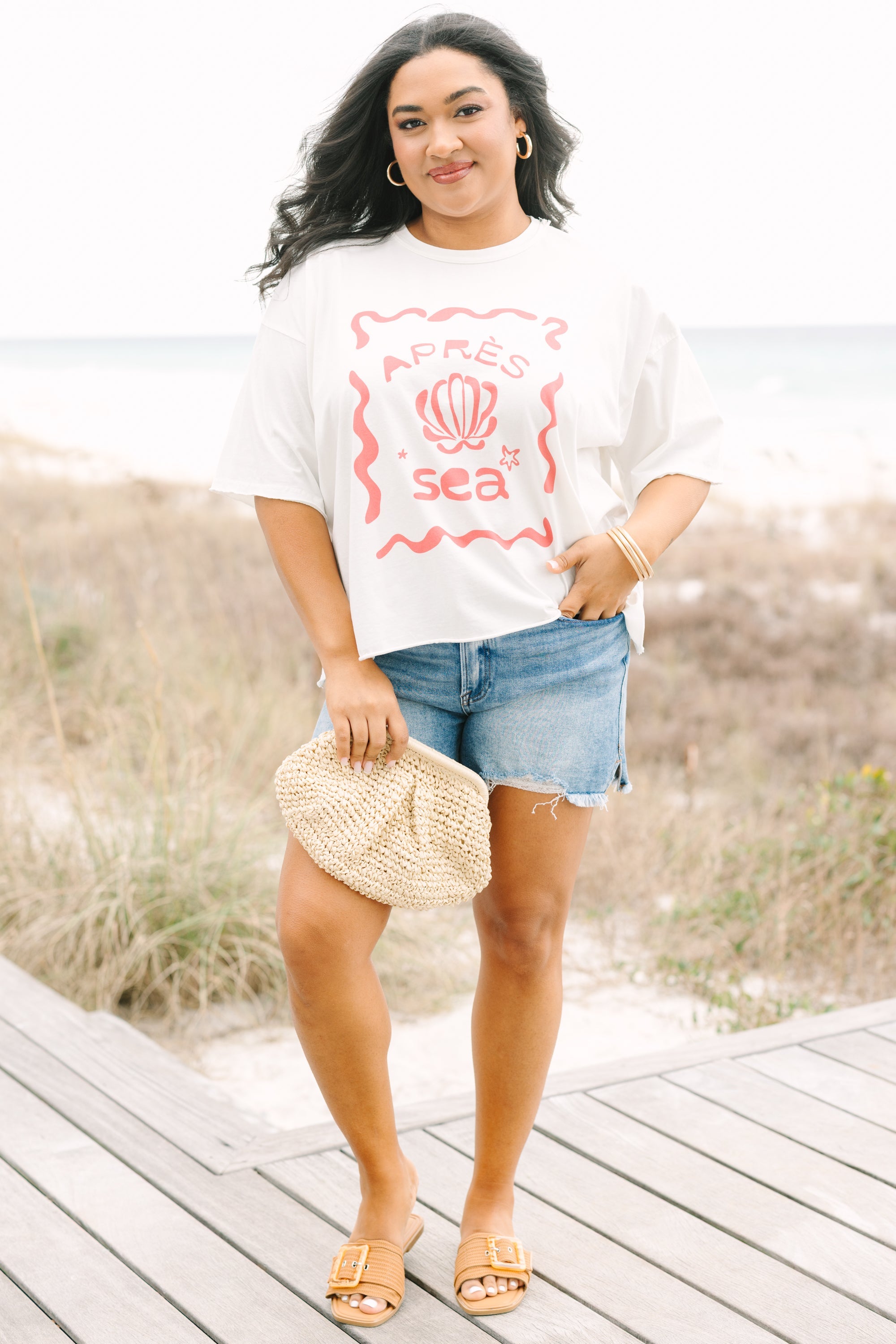 Apres Sea Vintage Wash Tee, White