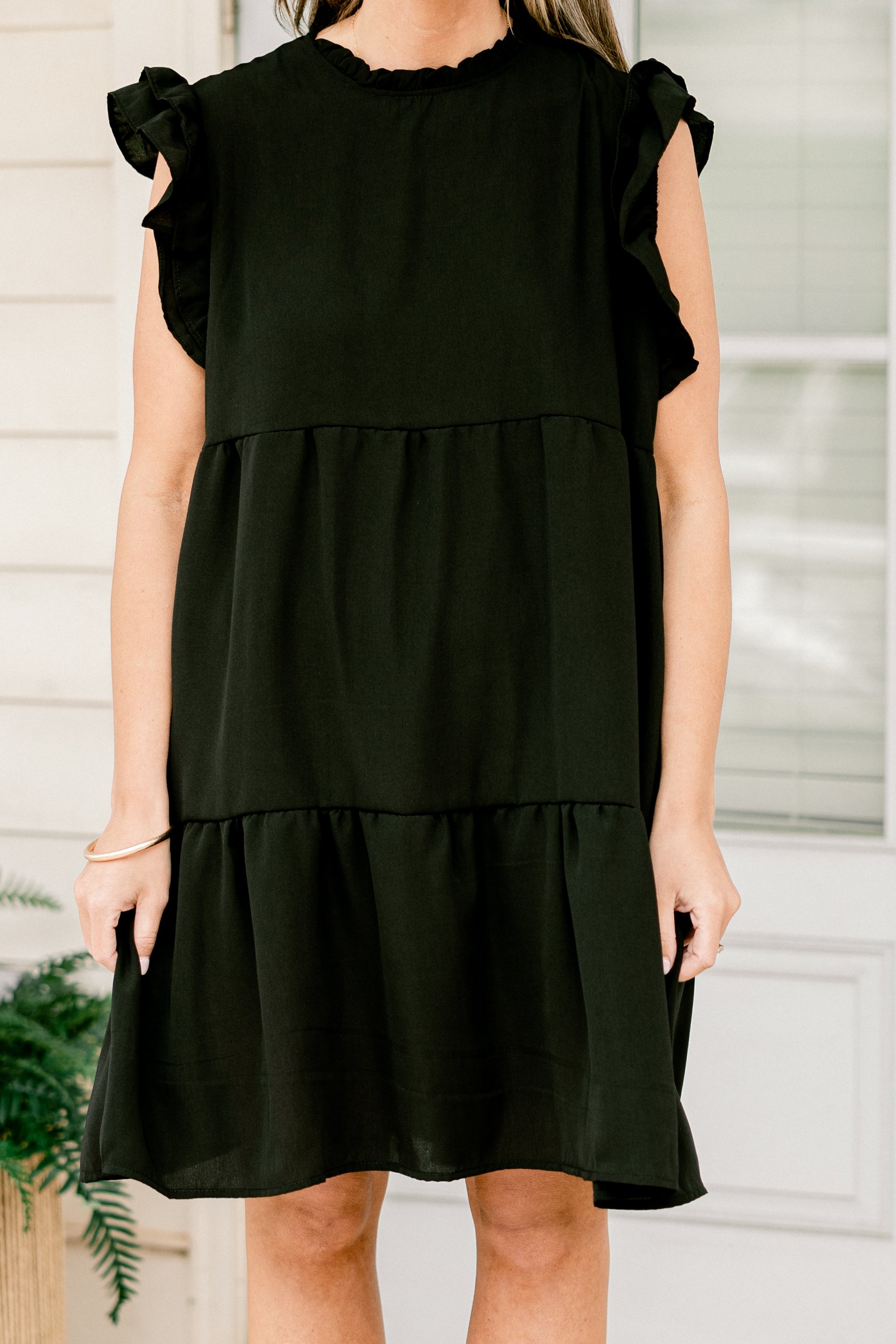 April Showers Dress, Black