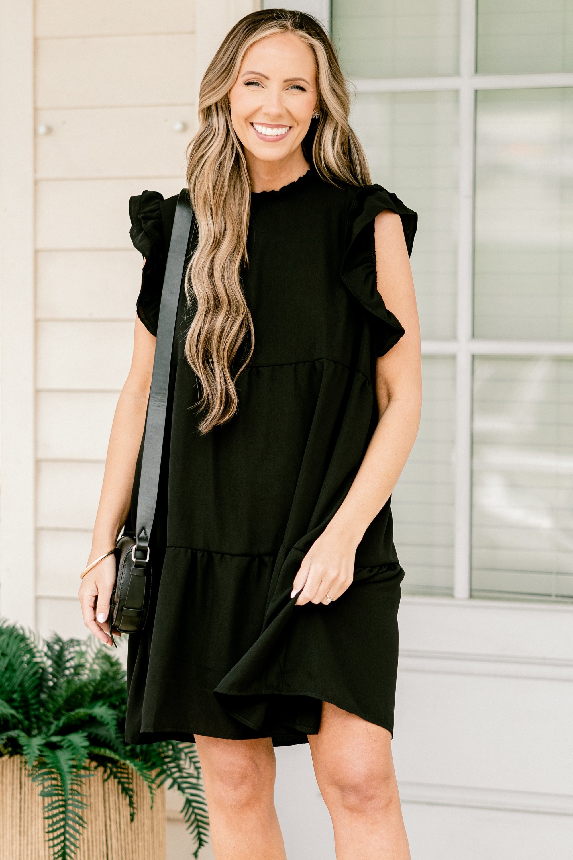 April Showers Dress, Black