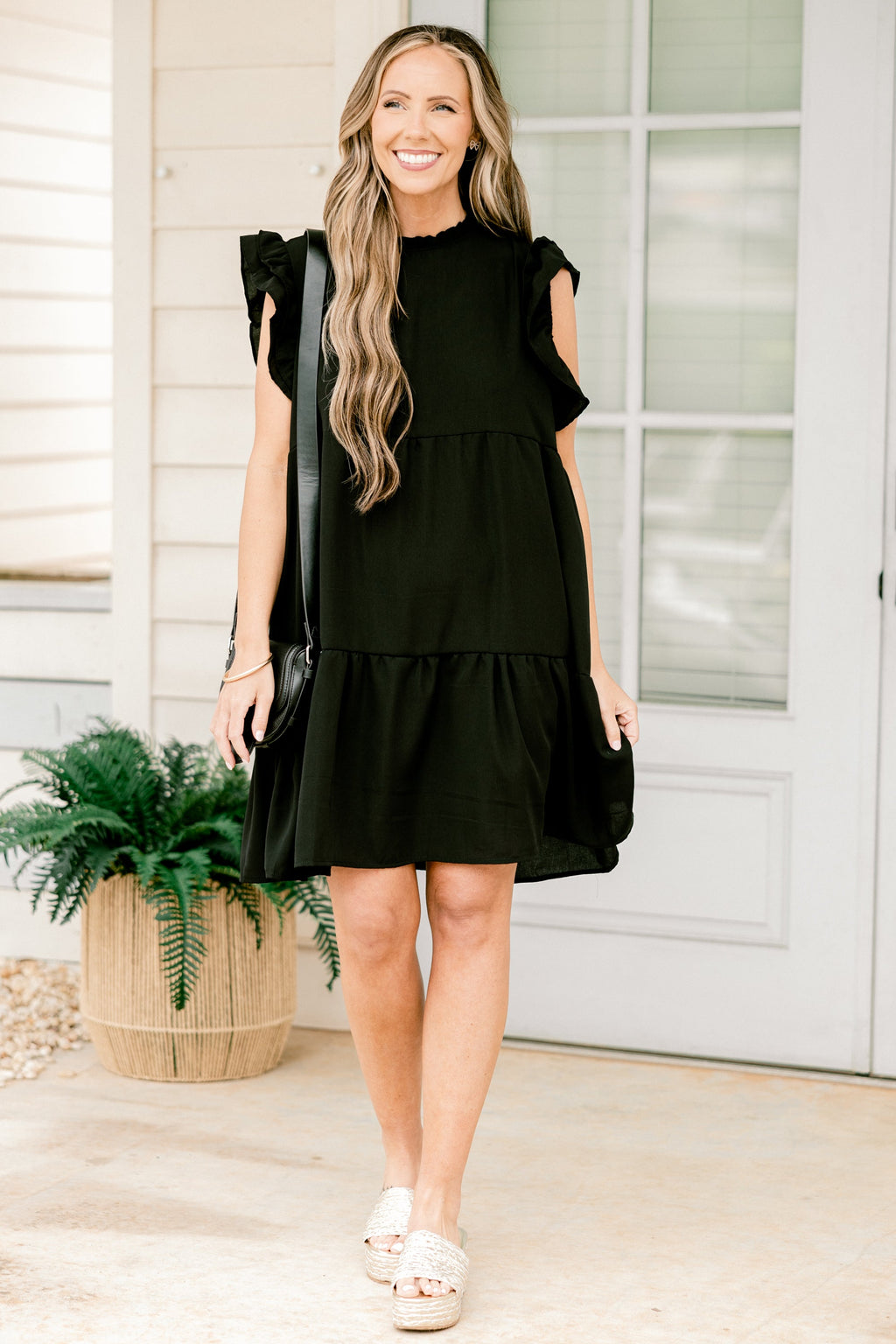 April Showers Dress, Black