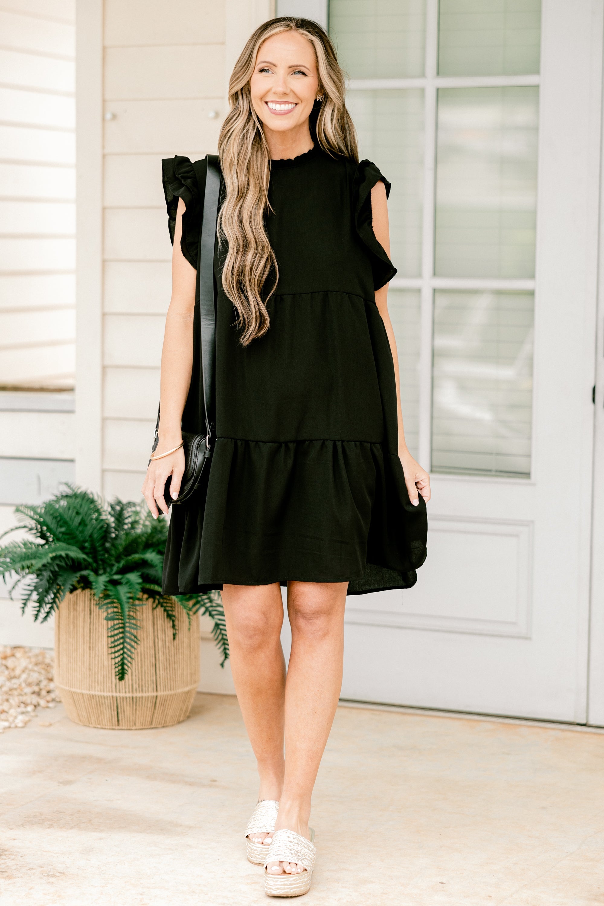 April Showers Dress, Black