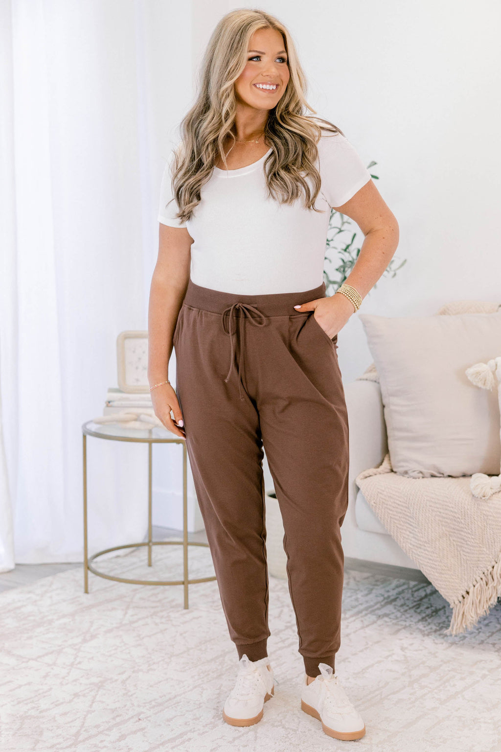 Around The World Joggers, Brown