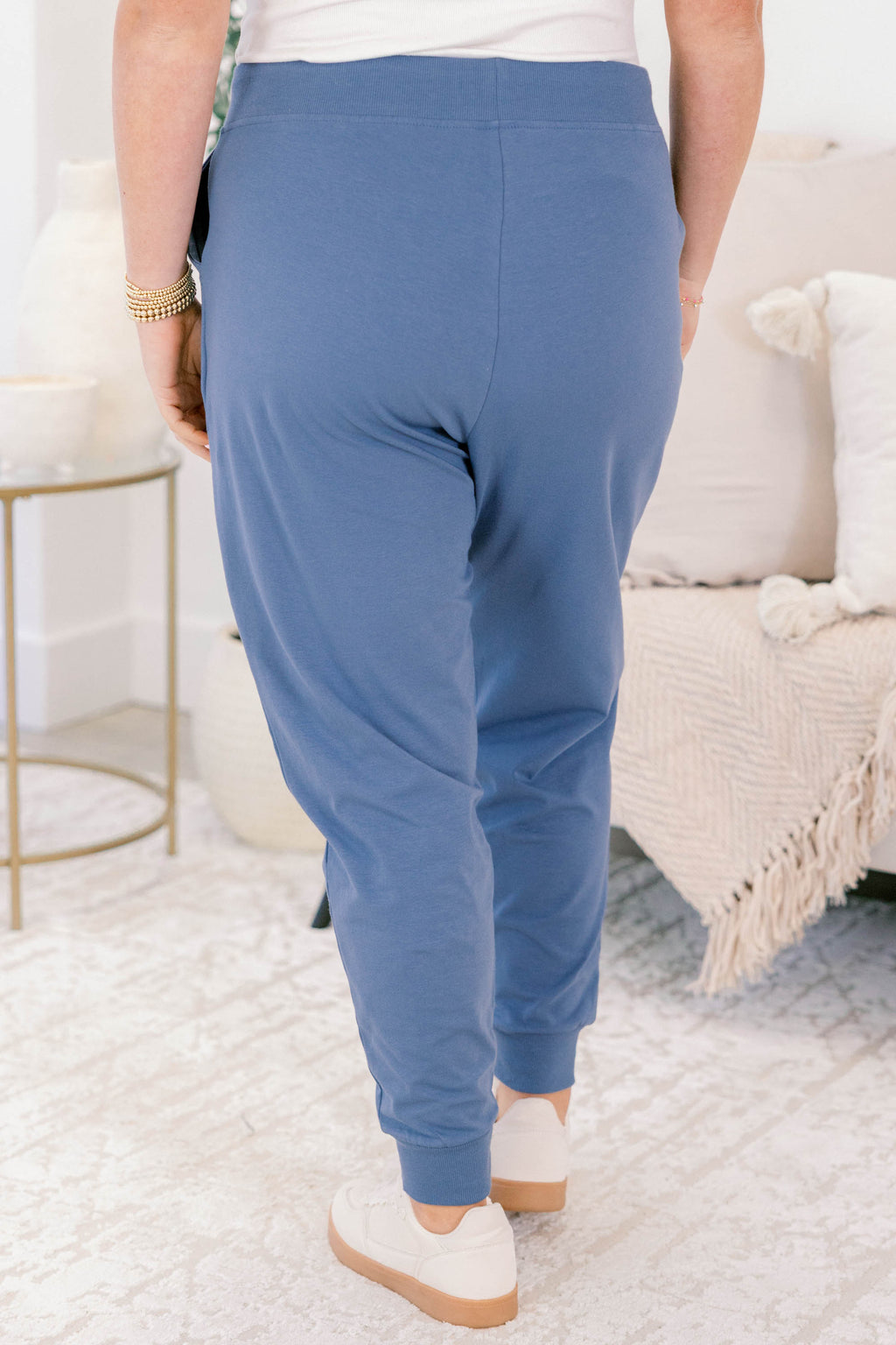 Around The World Joggers, Dusty Blue