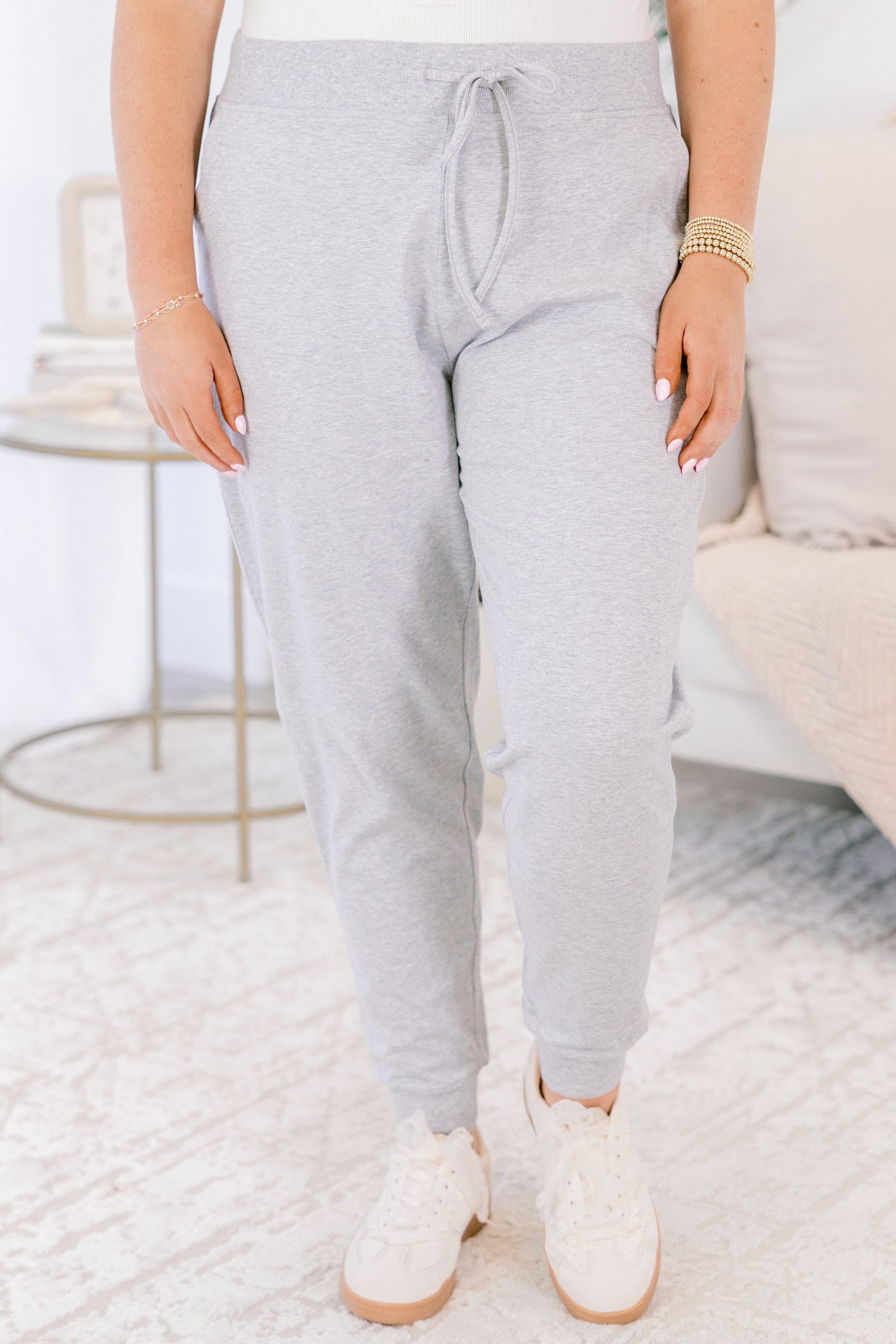 Around The World Joggers, Heather Grey