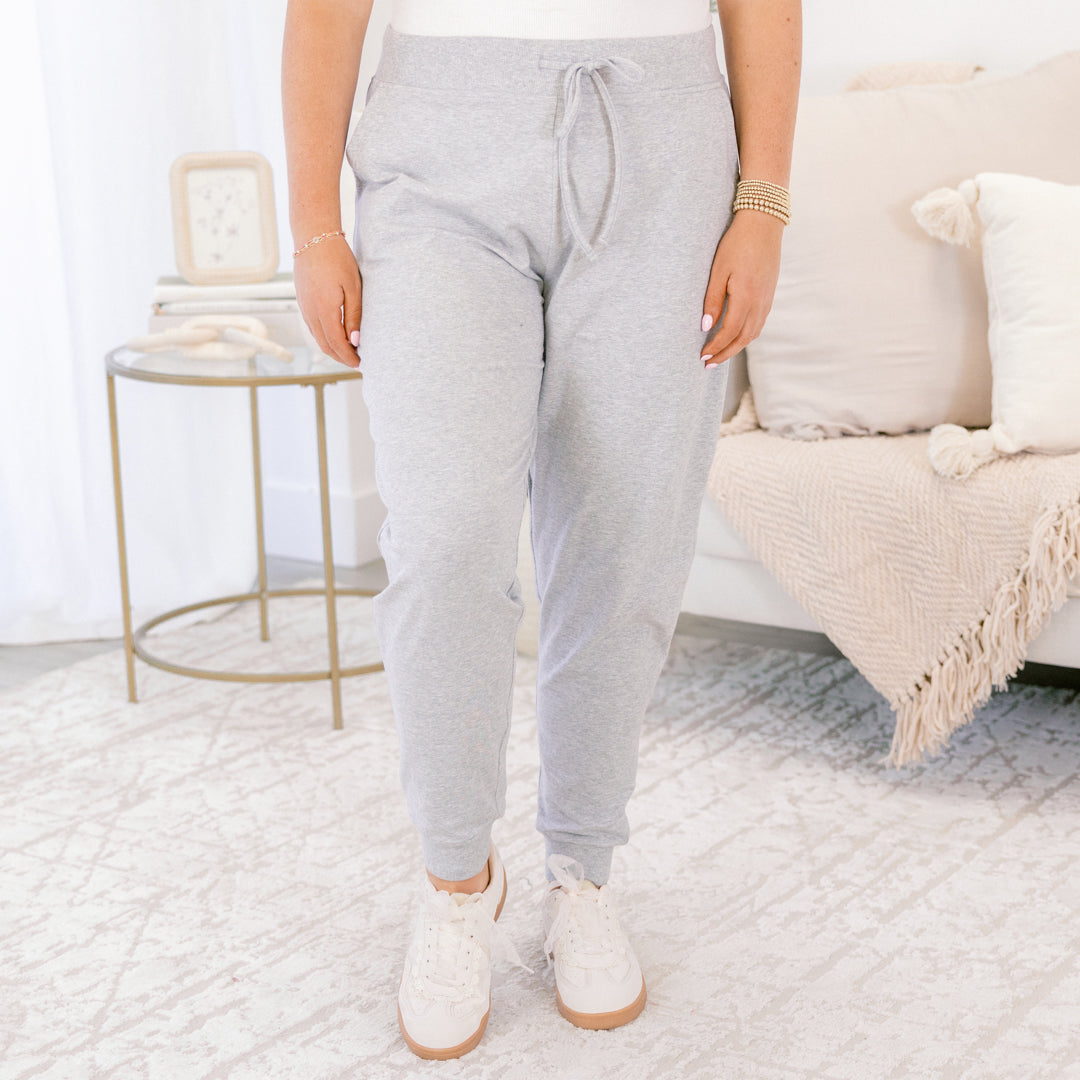 Around The World Joggers, Heather Grey