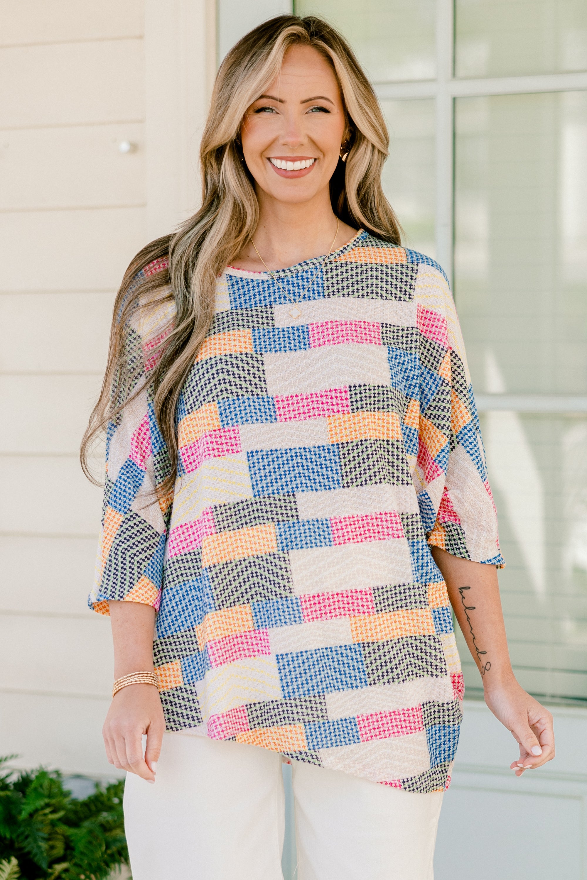 Artistic Beauty Top, Multi Stripe