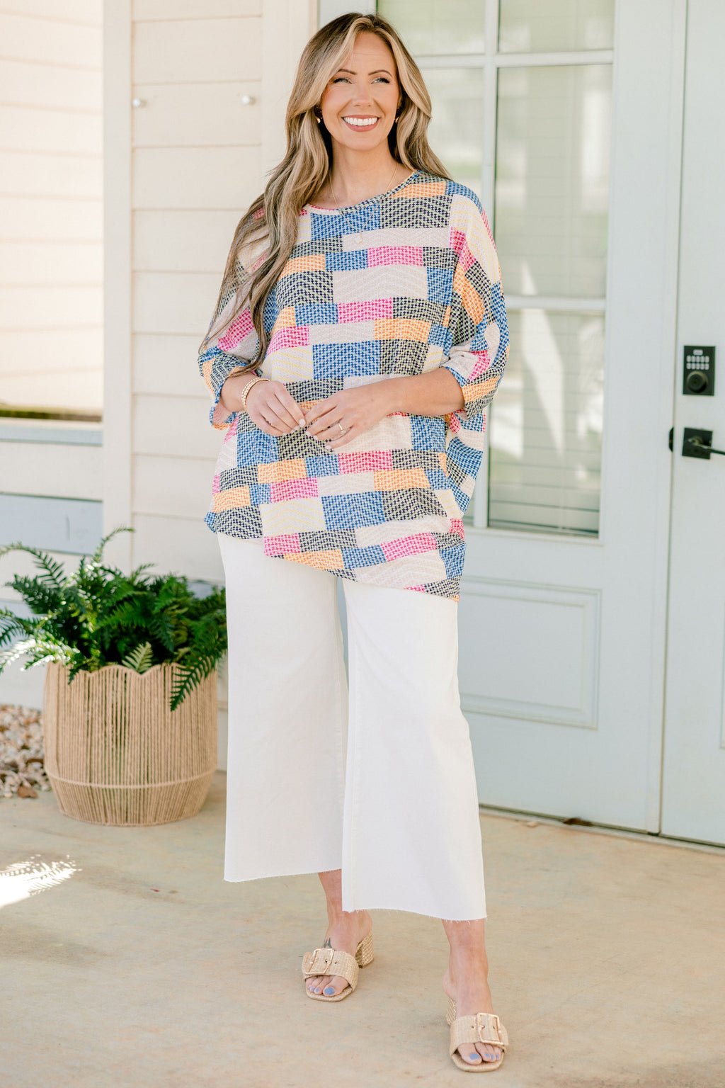 Artistic Beauty Top, Multi Stripe