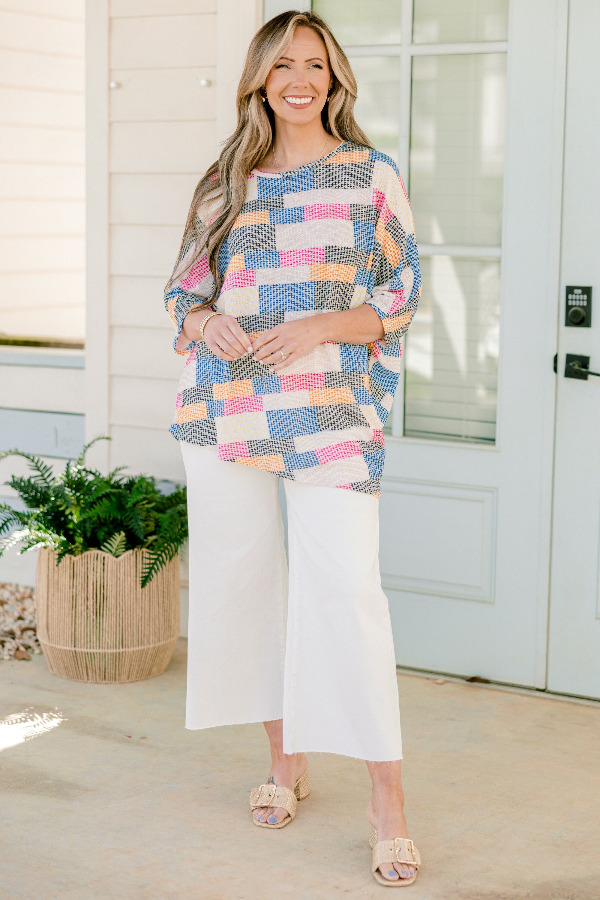 Artistic Beauty Top, Multi Stripe
