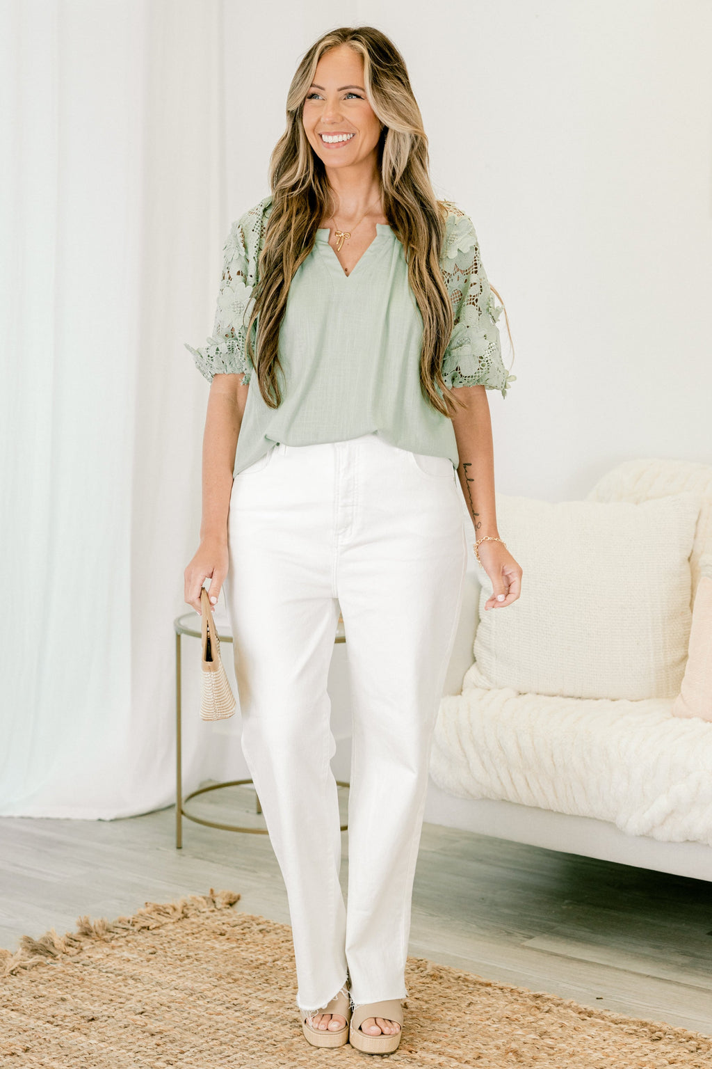 As She Pleases Jeans, White