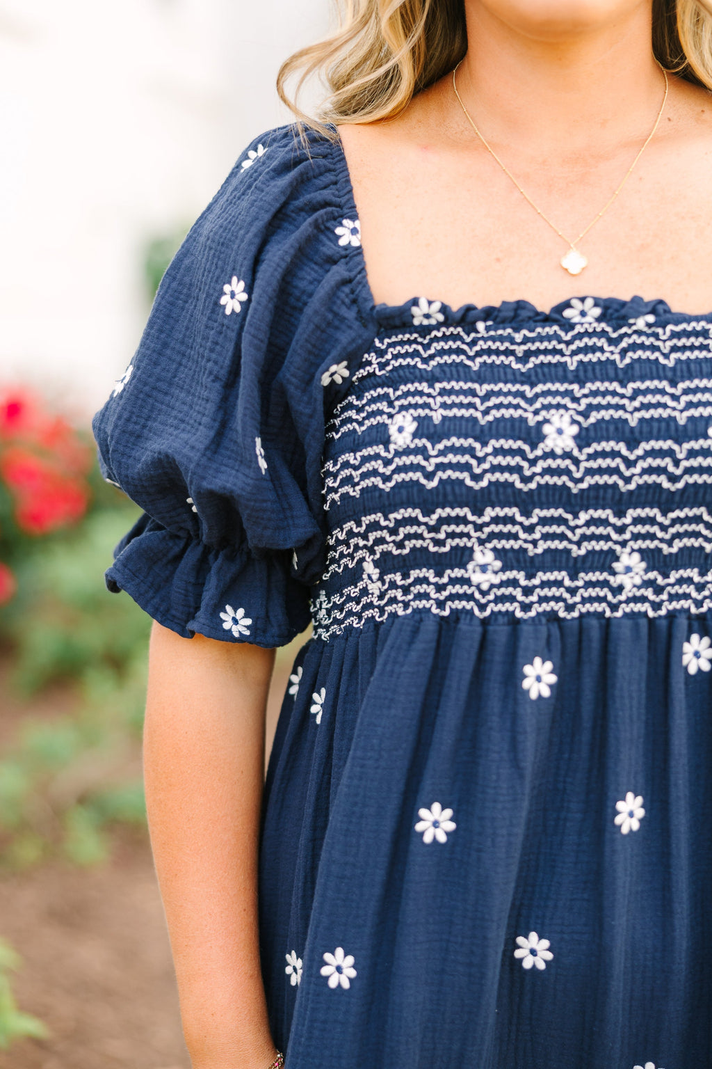 Aster Dress, Navy