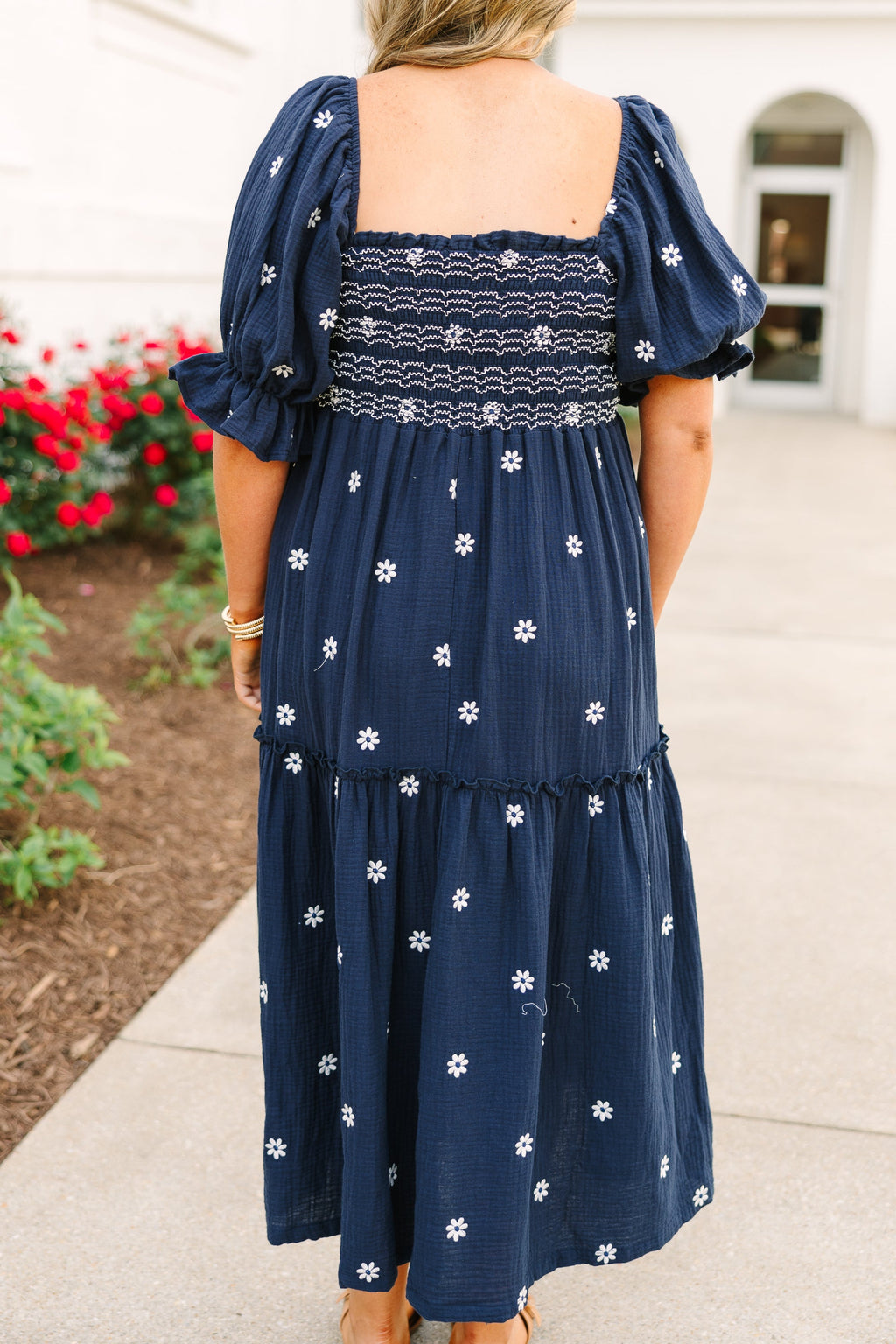 Aster Dress, Navy