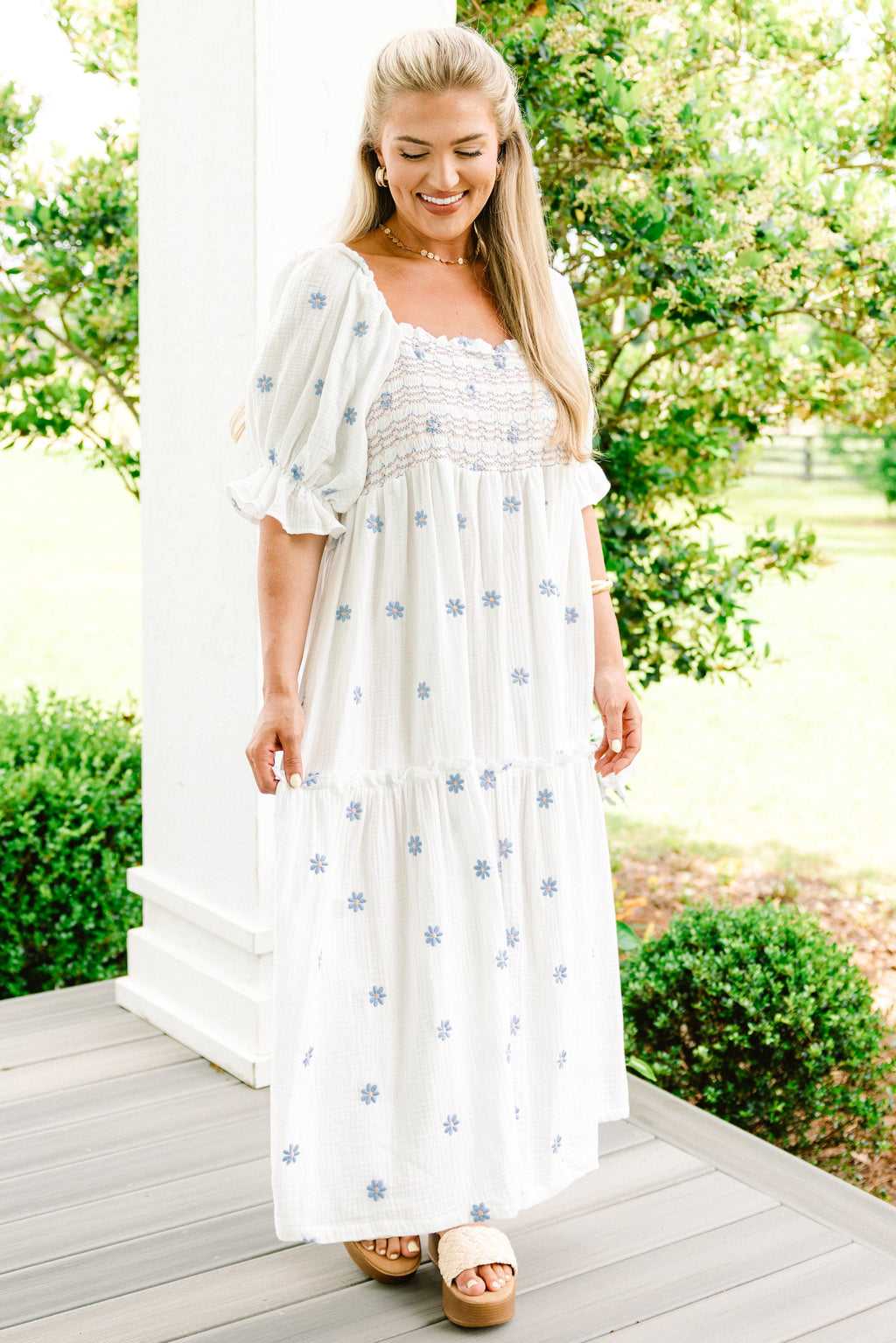 Aster Dress, White