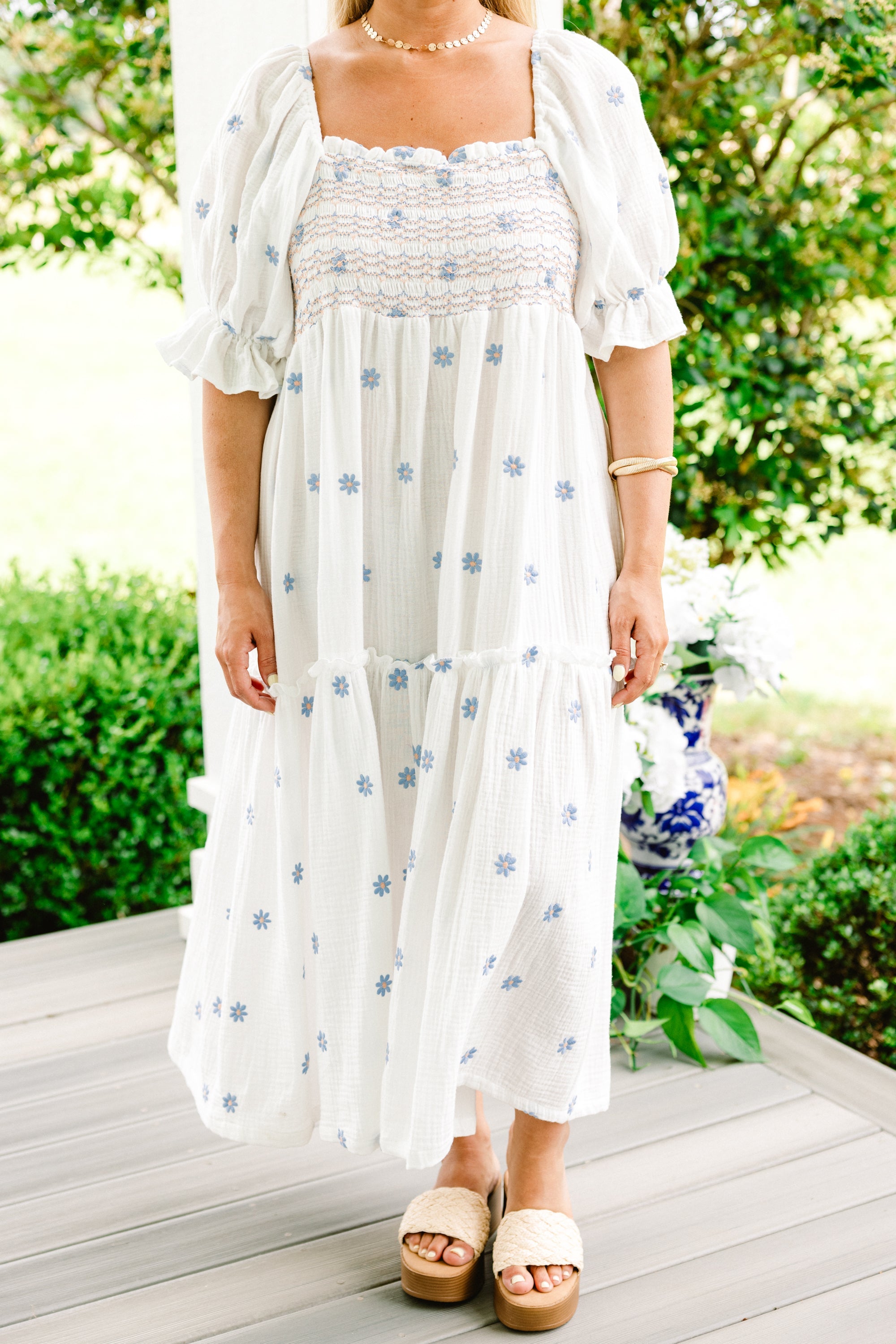 Aster Dress, White
