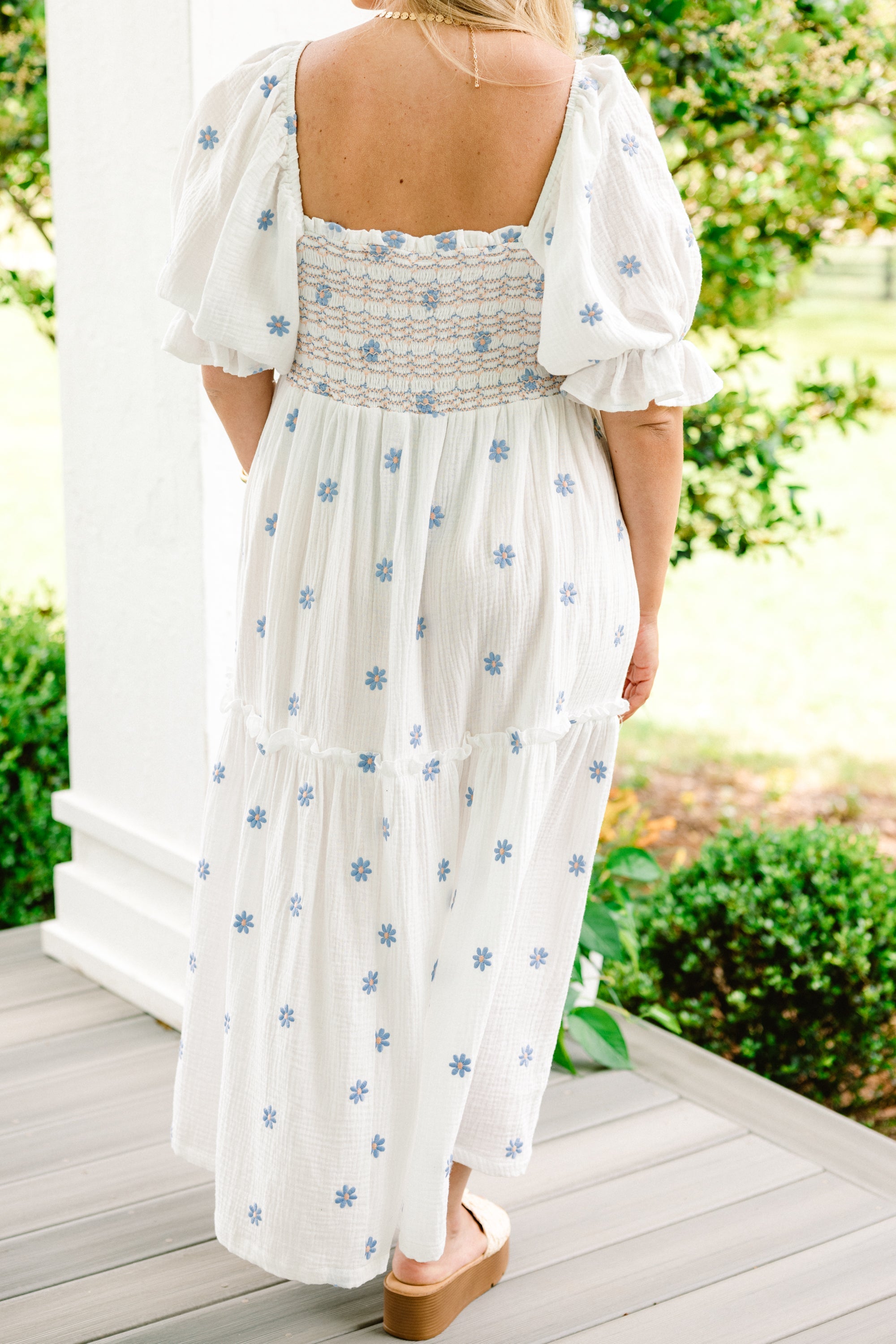 Aster Dress, White