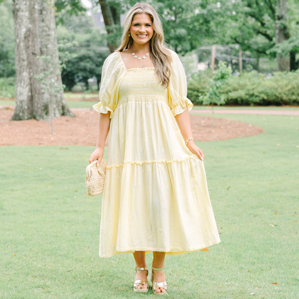 Aster Dress, Yellow