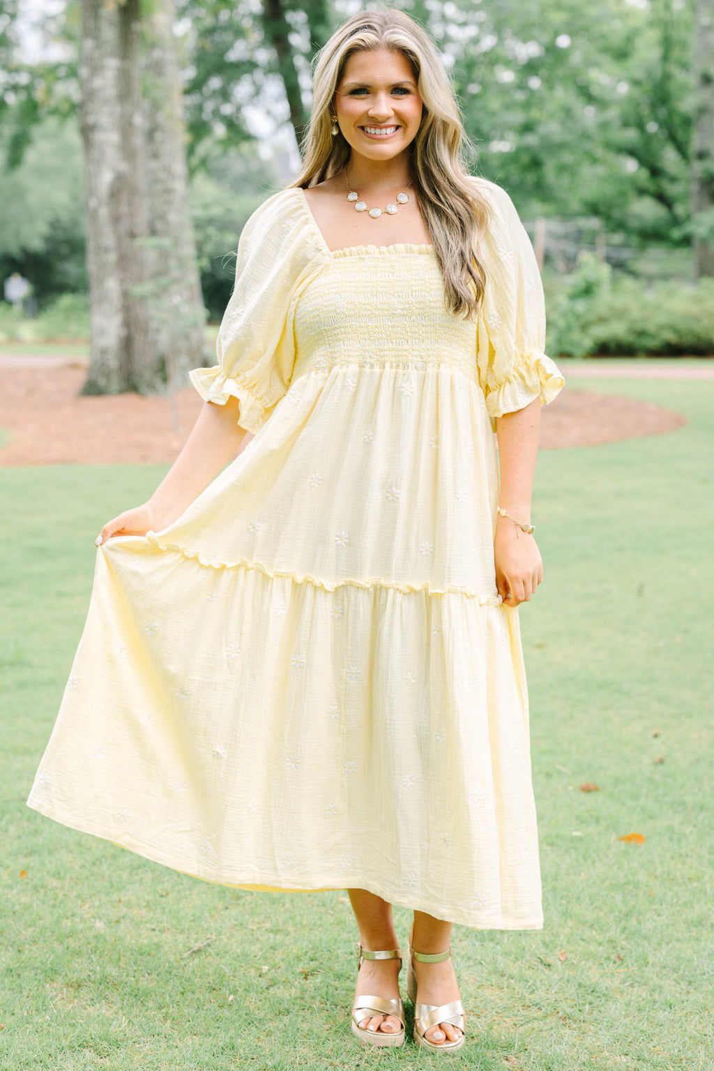 Aster Dress, Yellow