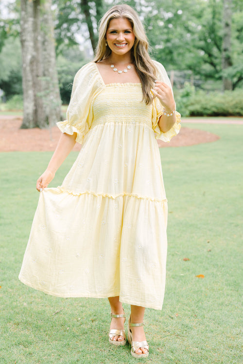 Aster Dress, Yellow