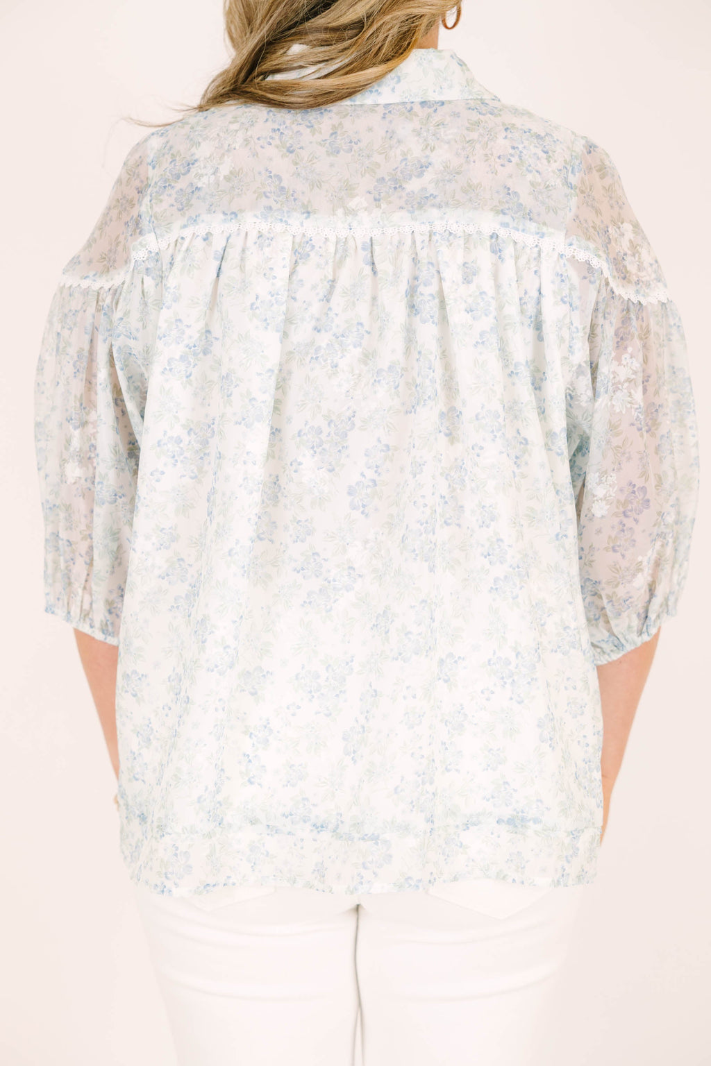 At A Glance Blouse, Blue