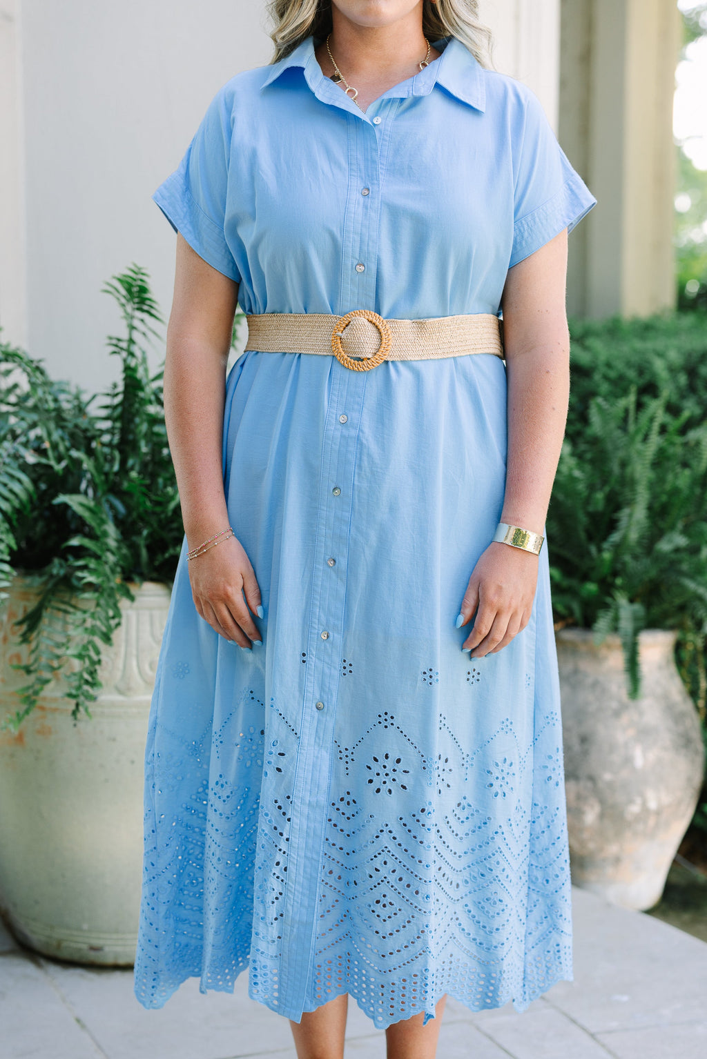 At My Level Dress, Blue