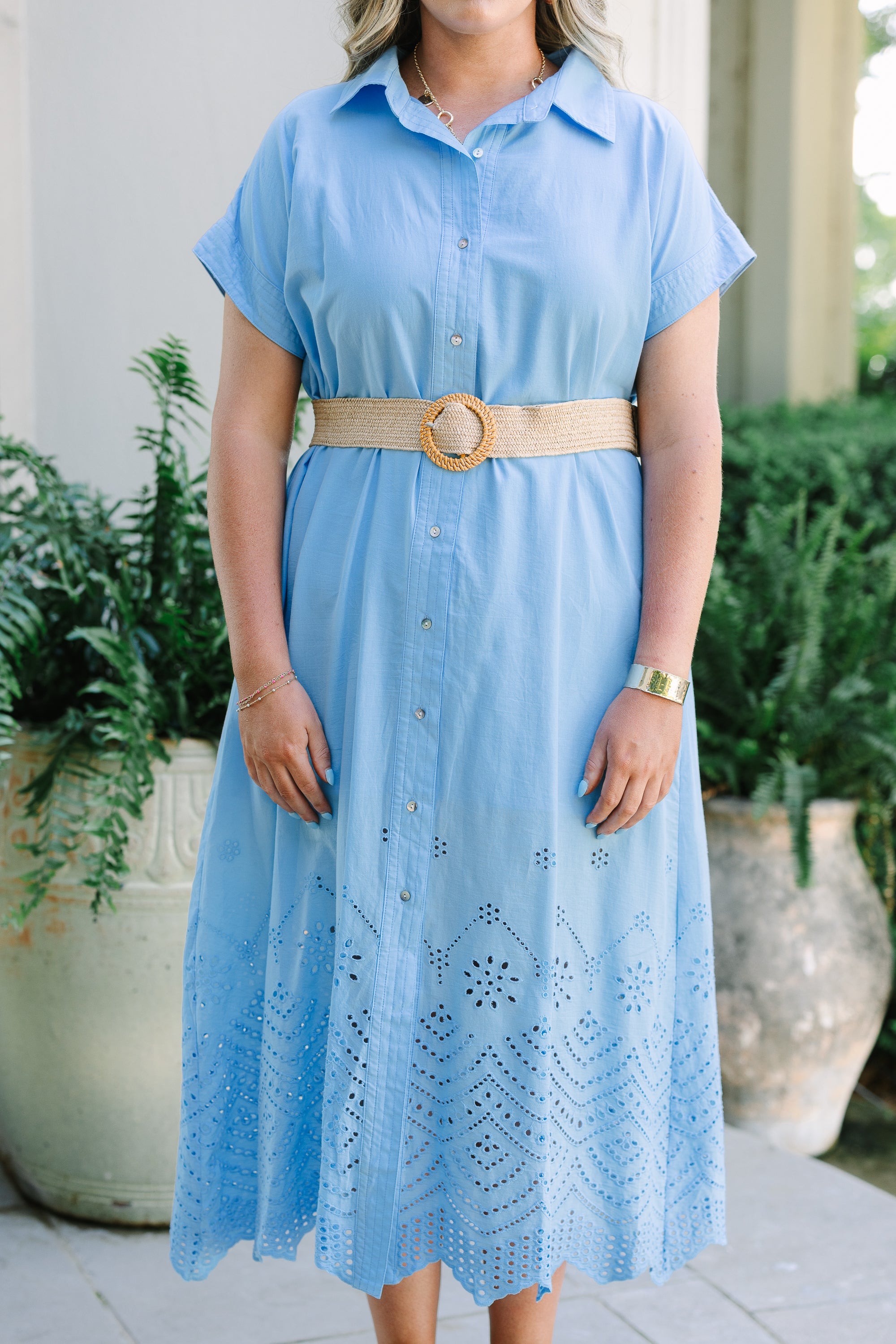 At My Level Dress, Blue