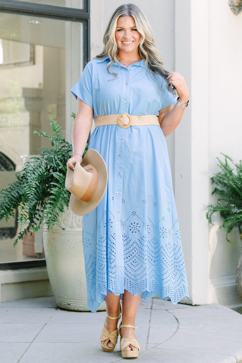 At My Level Dress, Blue