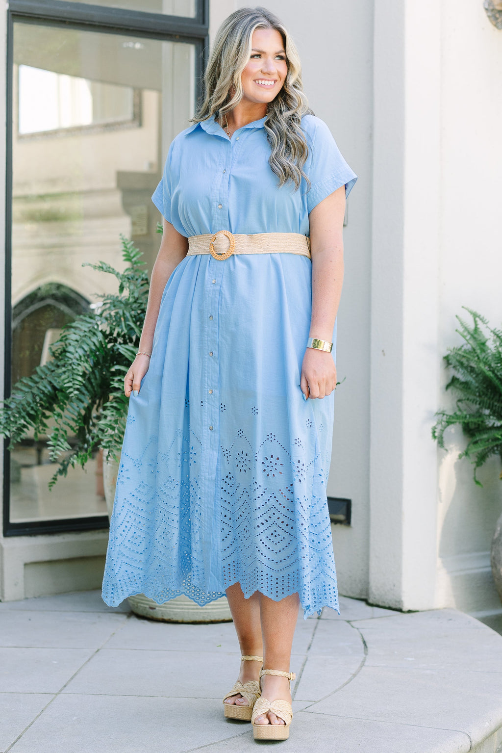 At My Level Dress, Blue