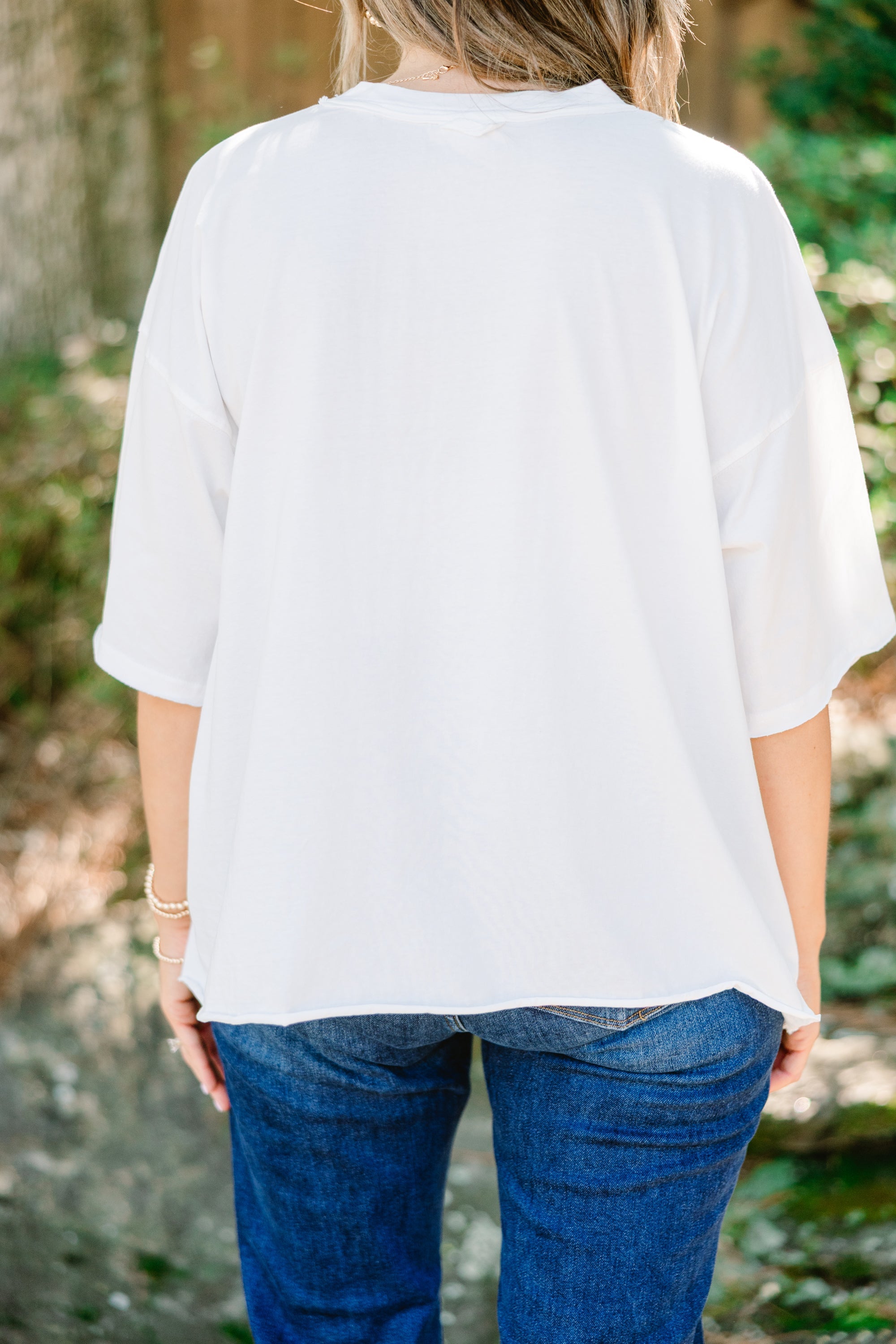 At the Cowgirl Club Vintage Wash Tee, White
