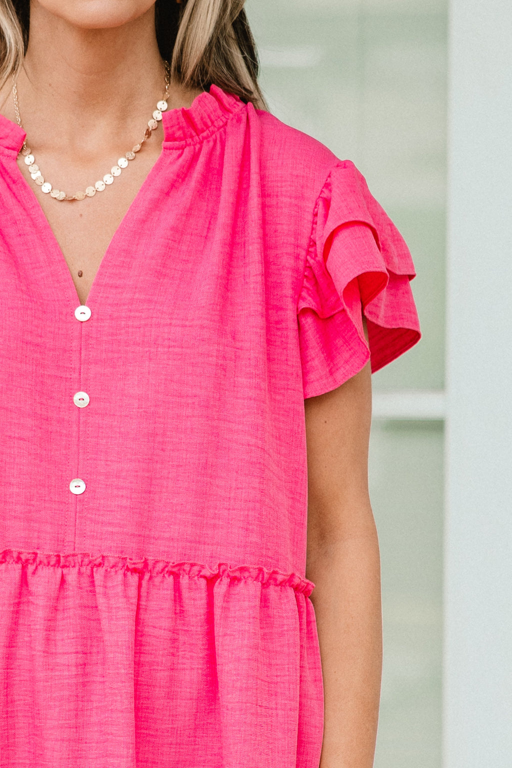 Awaiting Adventures Dress, Fuchsia