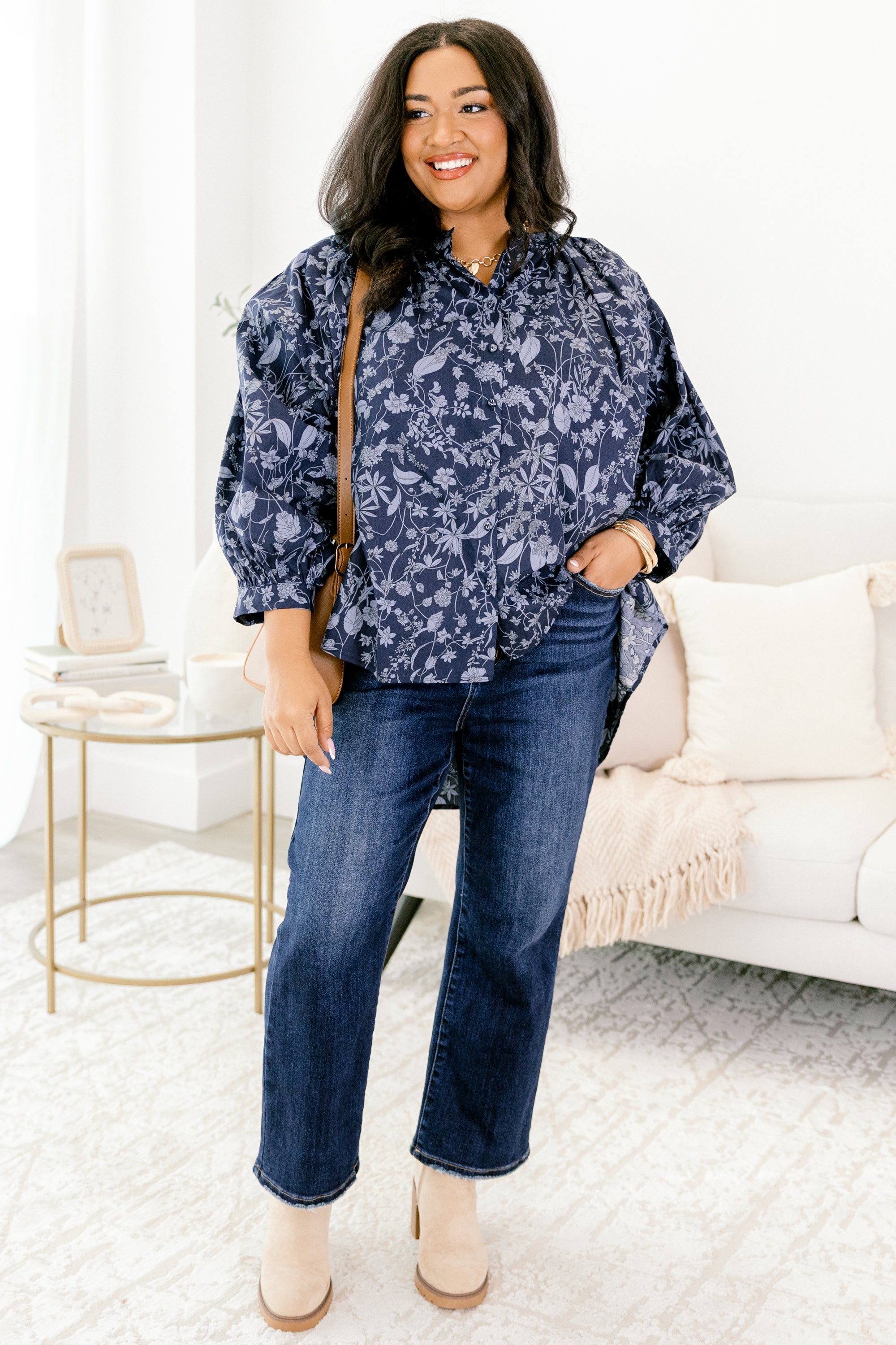 Away From It All Tunic, Blue