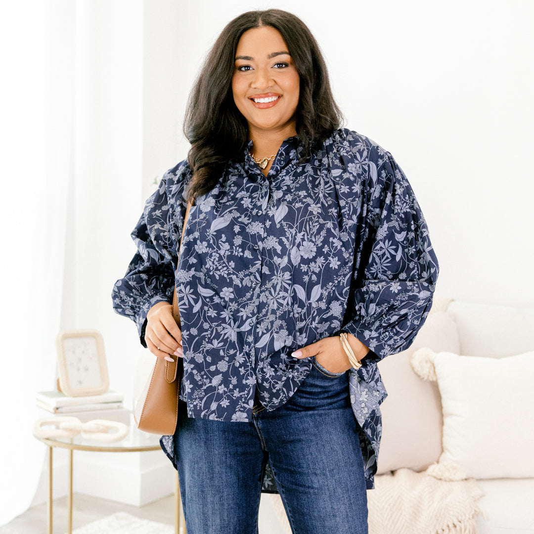 Away From It All Tunic, Blue
