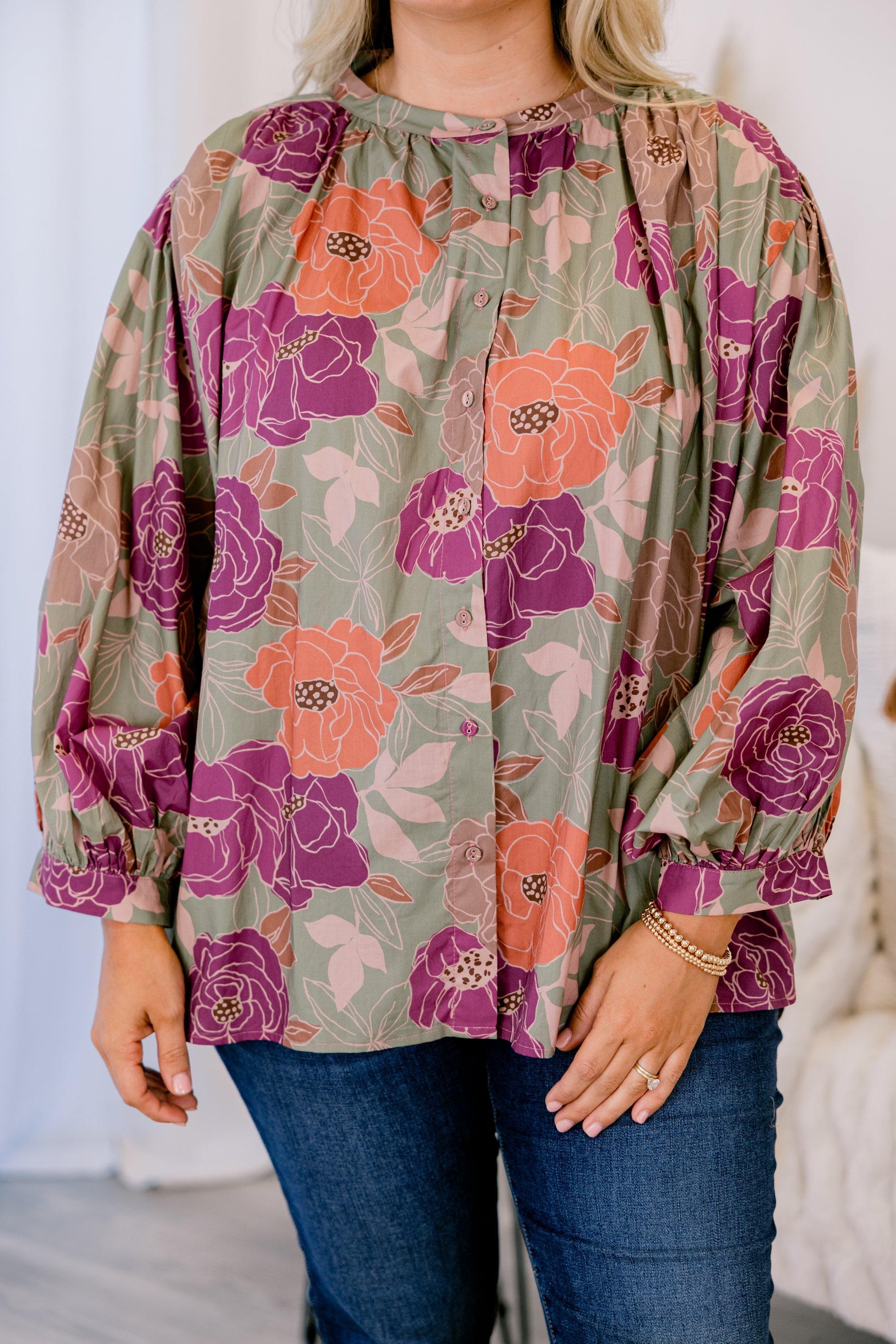Away From It All Tunic, Pink Floral