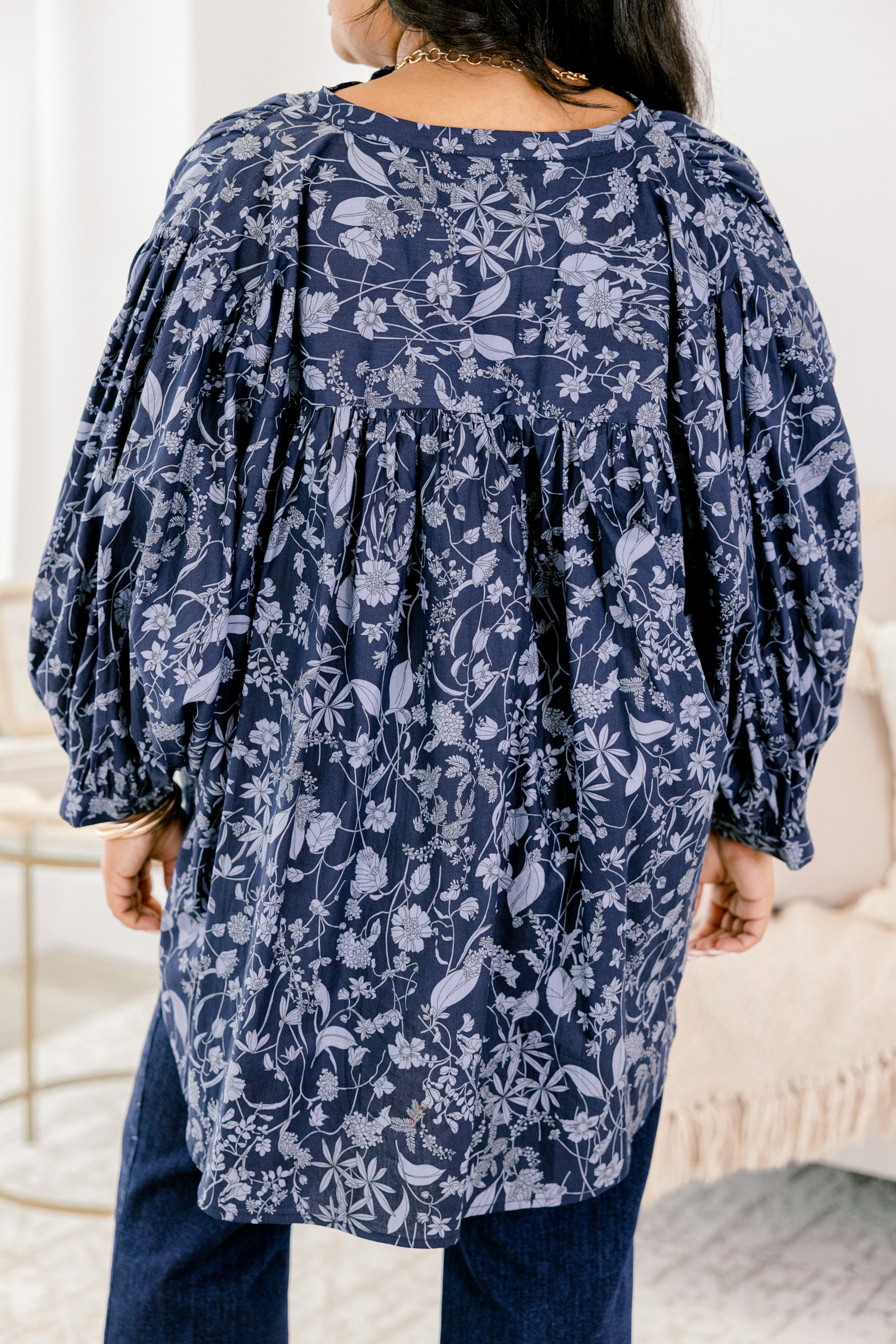 Away From It All Tunic, Blue