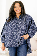 Away From It All Tunic, Blue