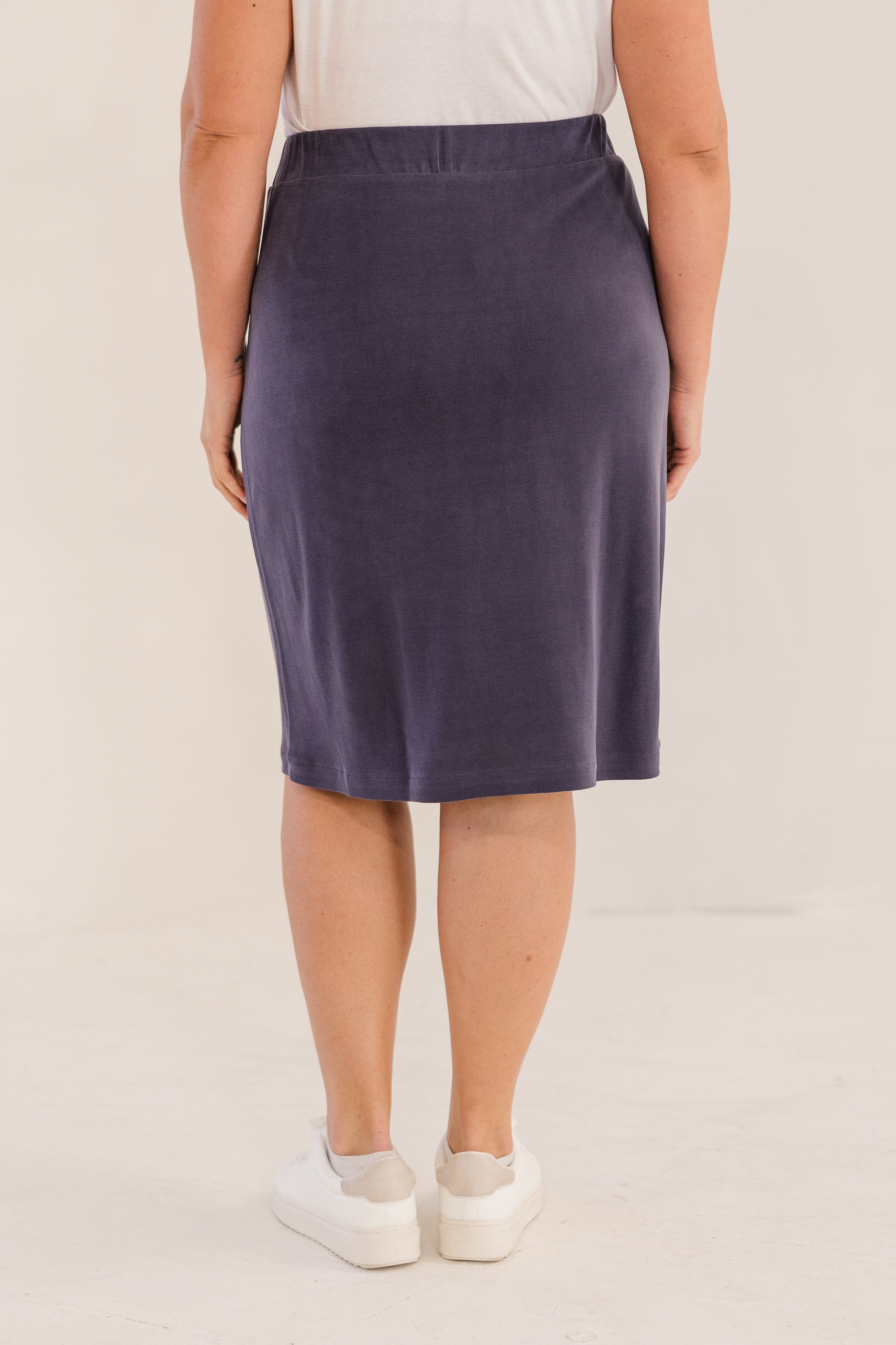 Leah A-Line Skirt, Ink Navy