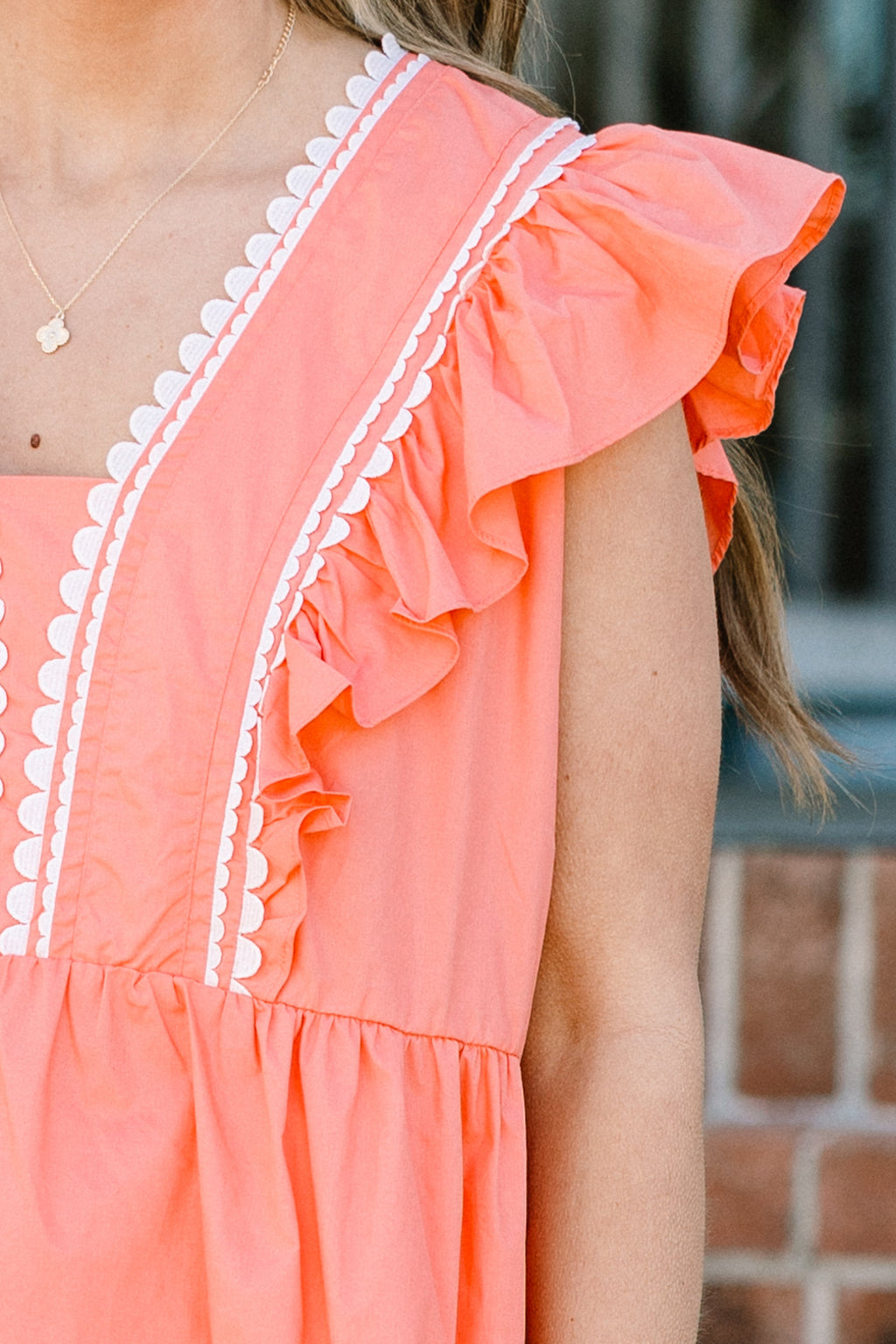 Back In Bloom Top, Coral