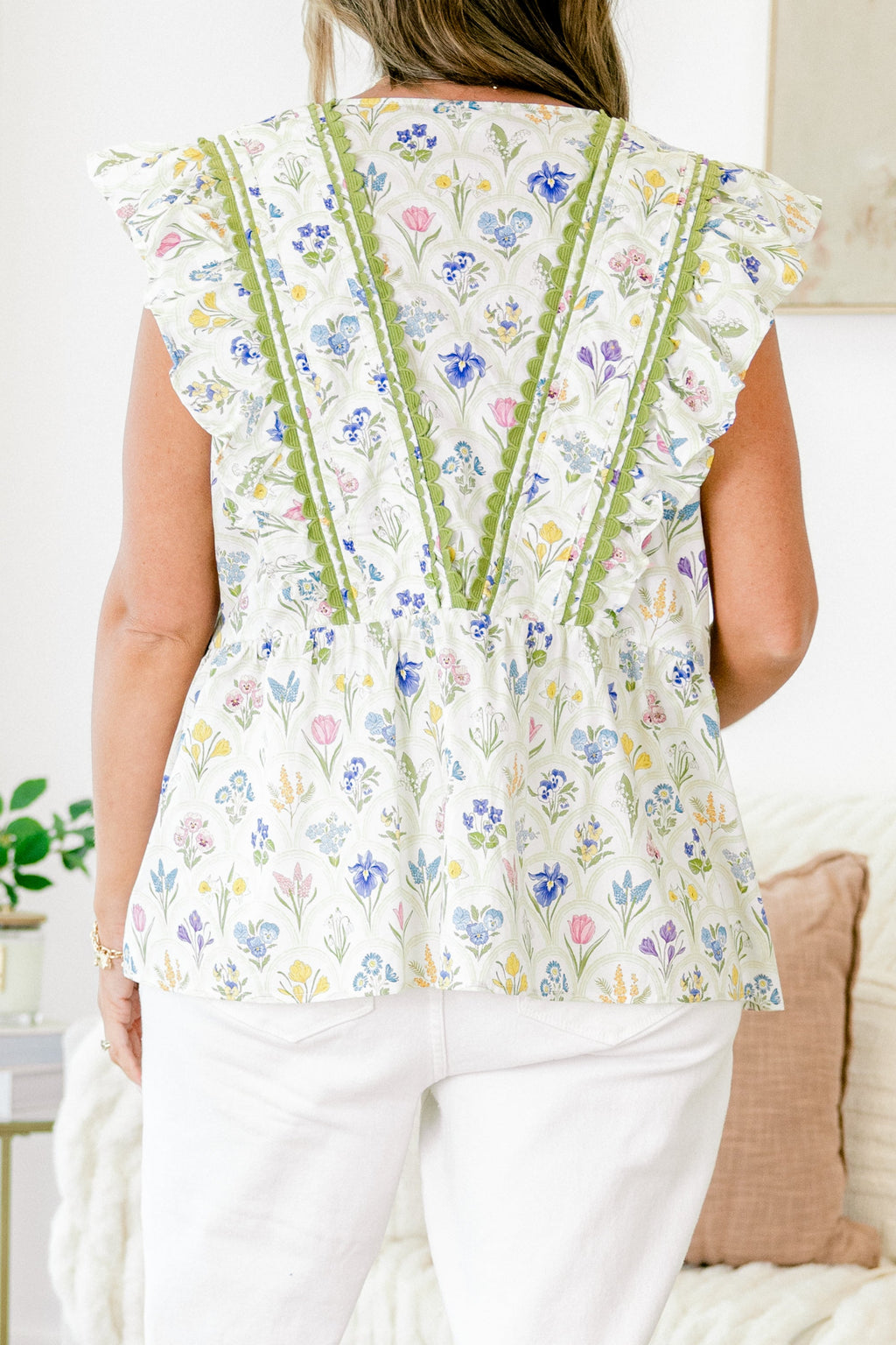 Back In Bloom Top, Ivory Floral