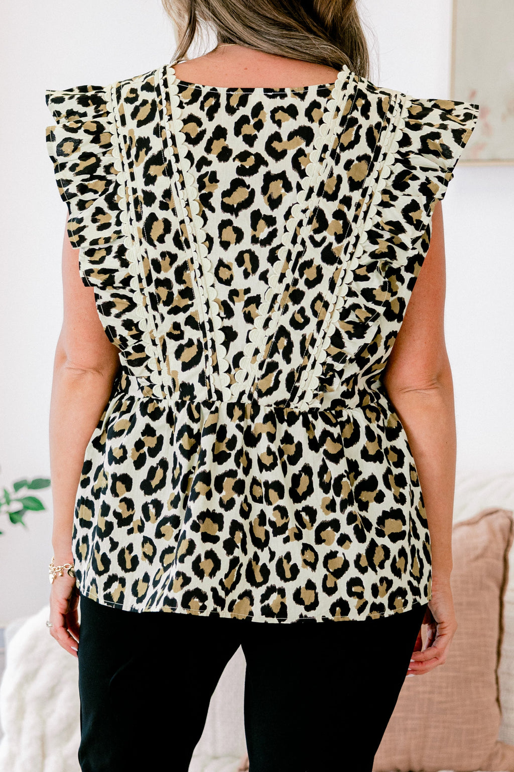 Back In Bloom Top, Leopard