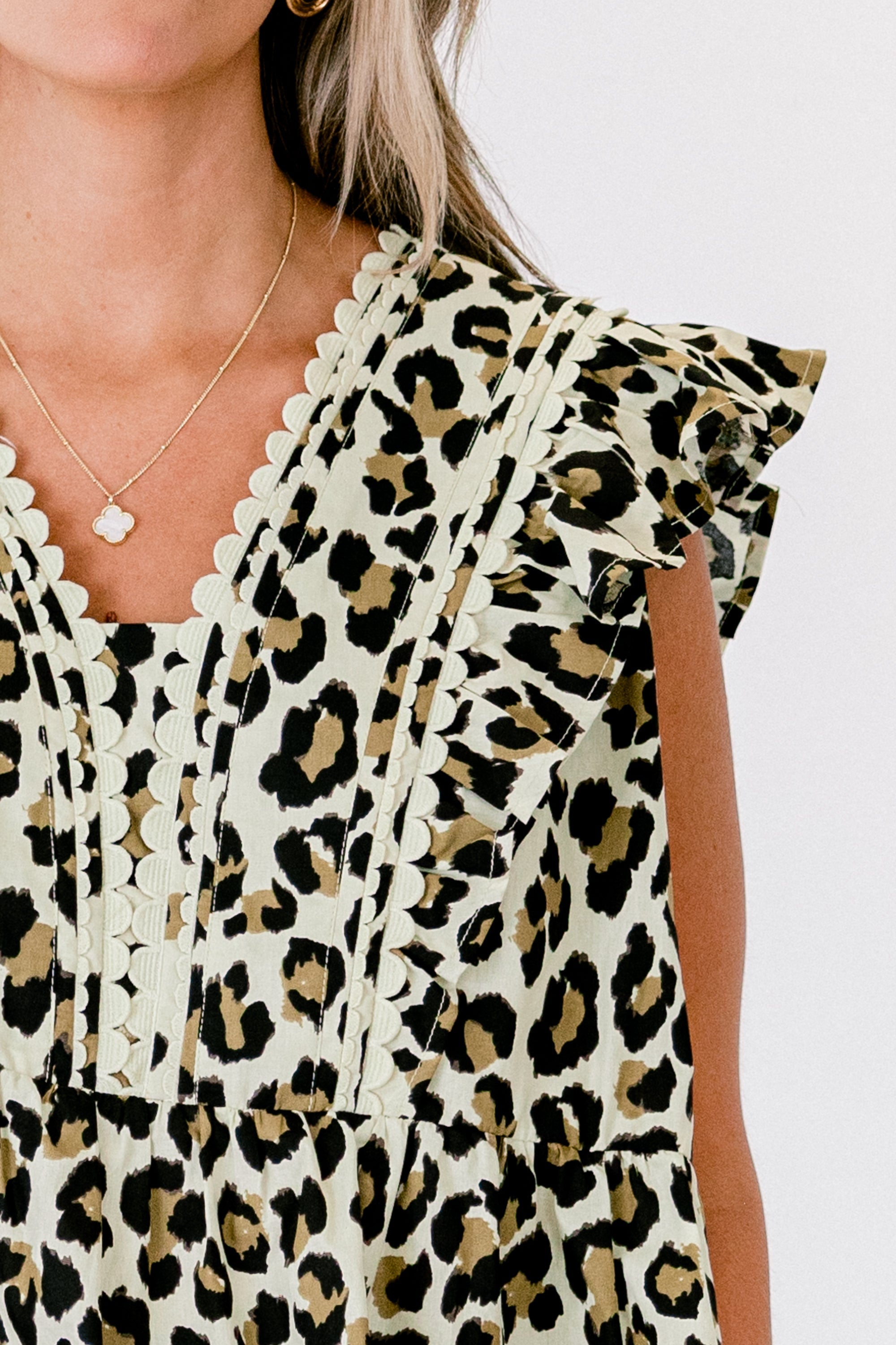 Back In Bloom Top, Leopard