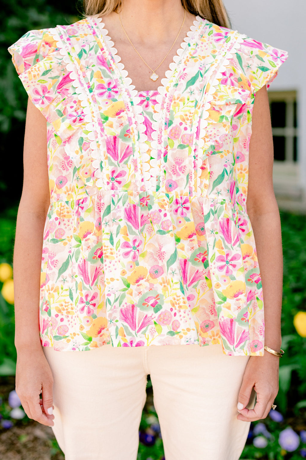 Back In Bloom Top, Pink Floral