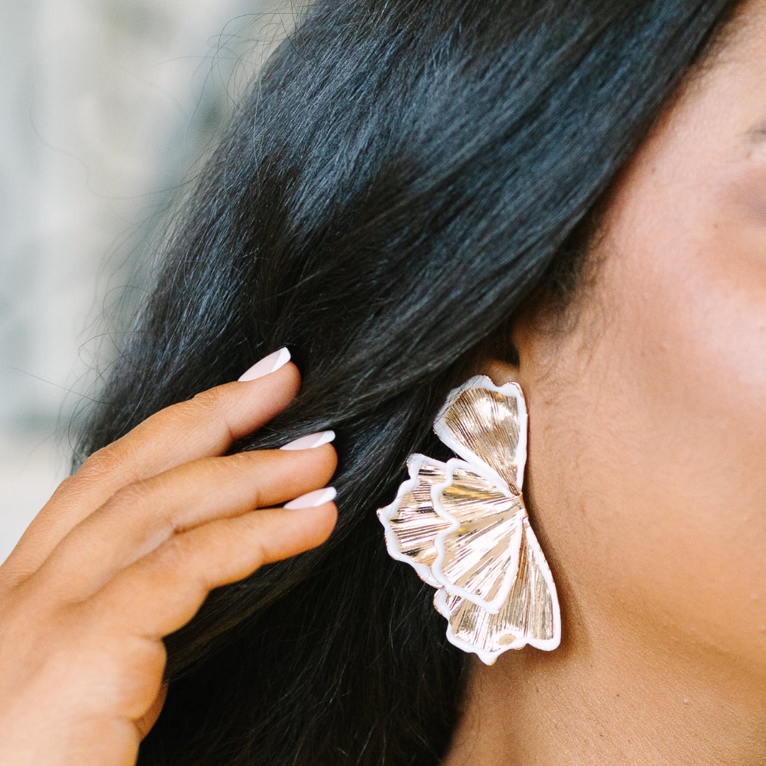 Back On Top Earrings, Gold