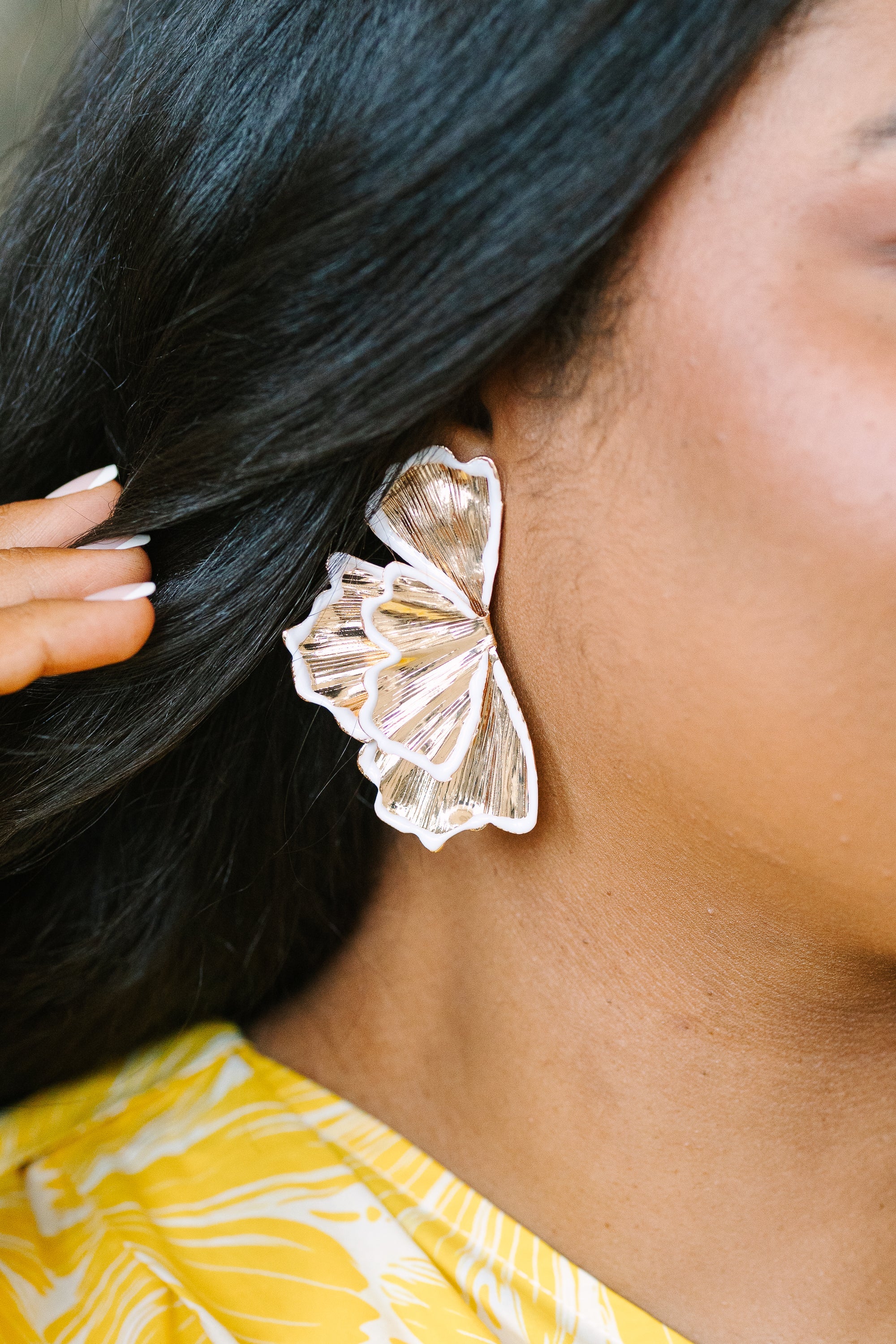 Back On Top Earrings, Gold