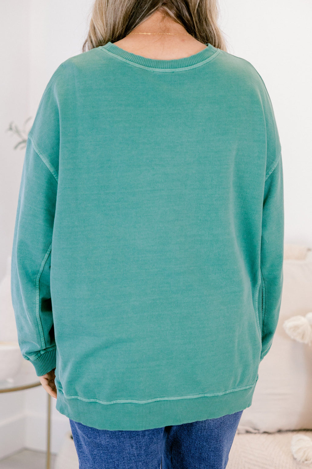 Back To Basics Pullover, Dark Green