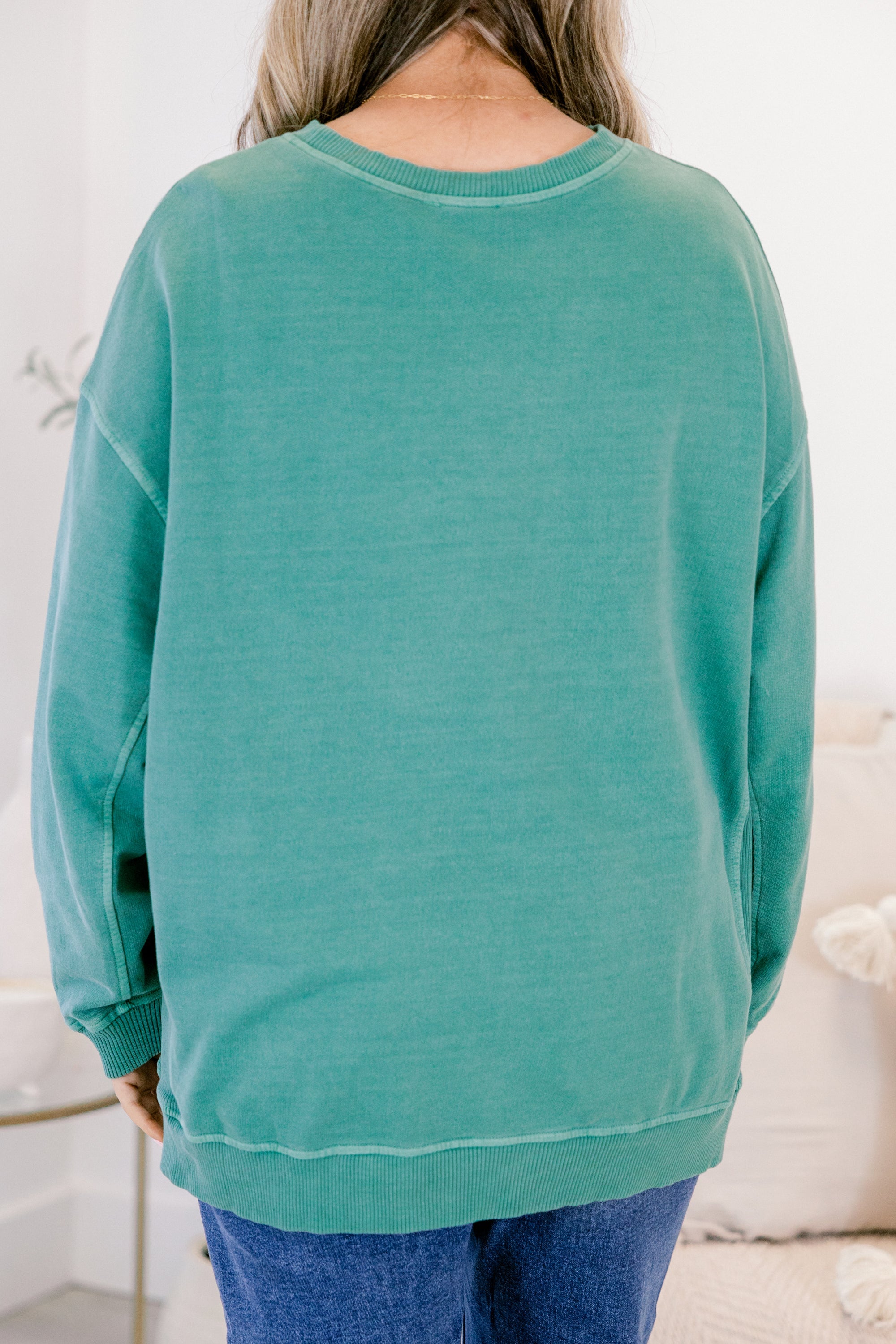Back To Basics Pullover, Dark Green