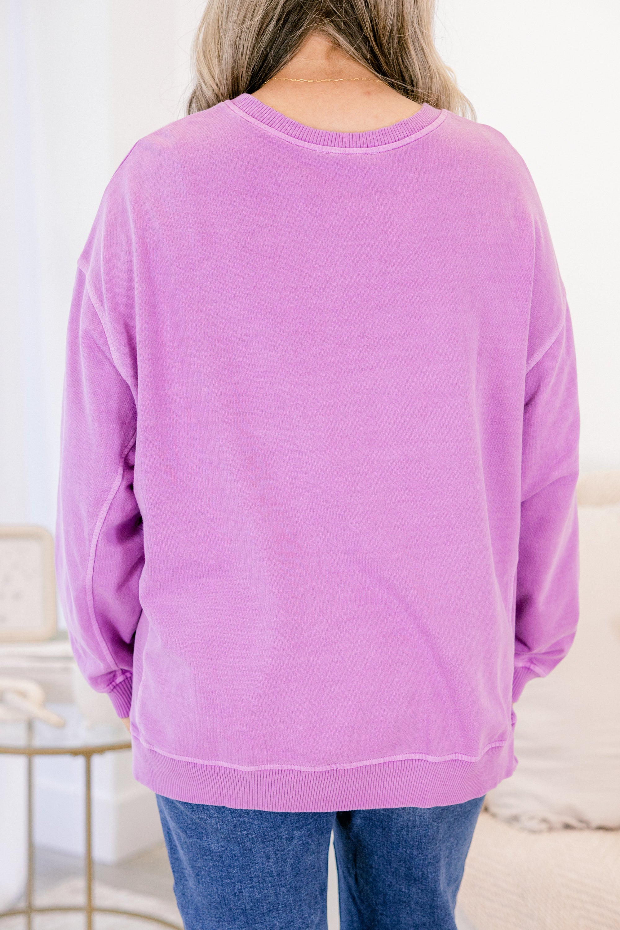 Back To Basics Pullover, Light Plum