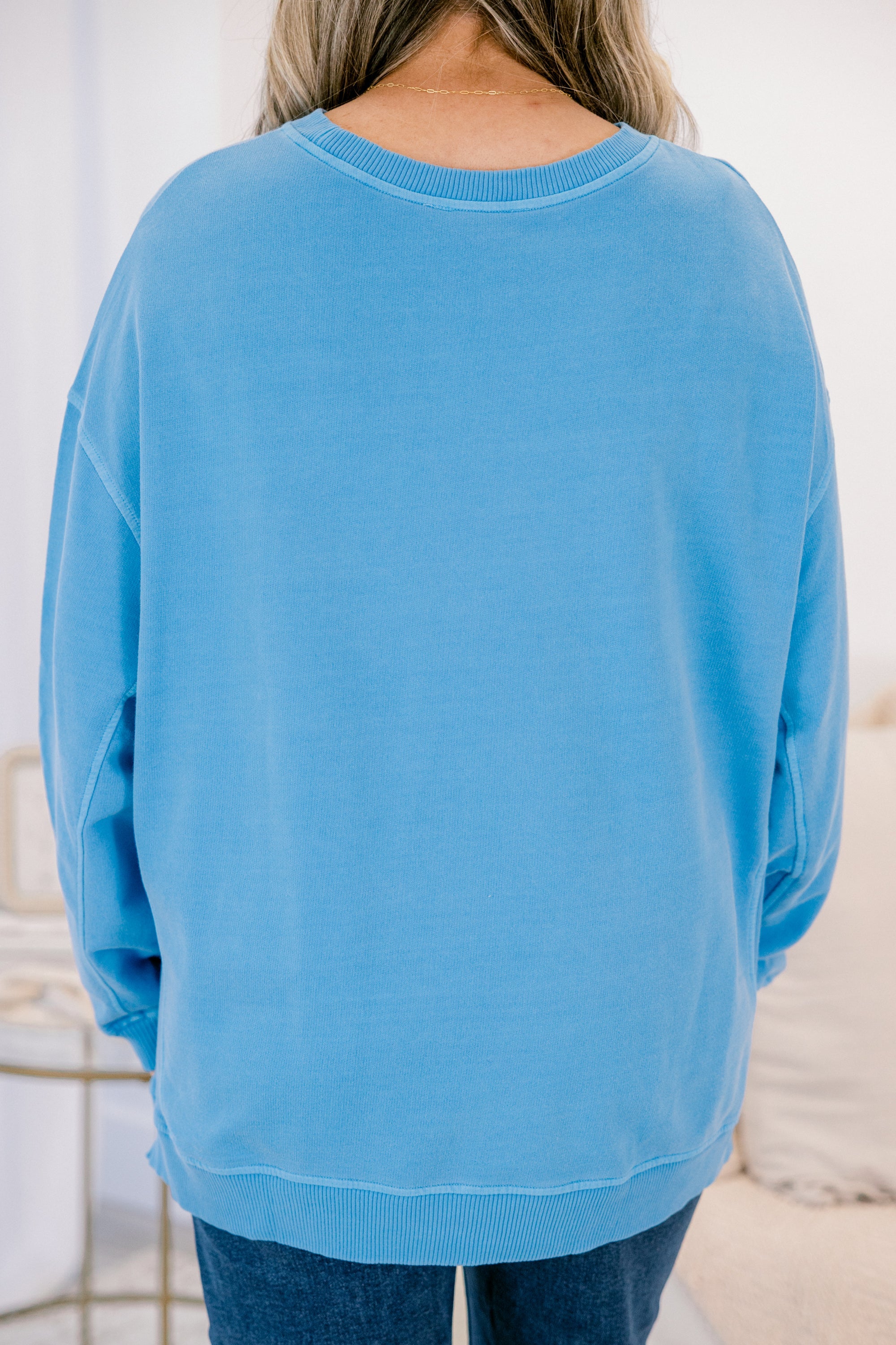 Back To Basics Pullover, Ocean Blue