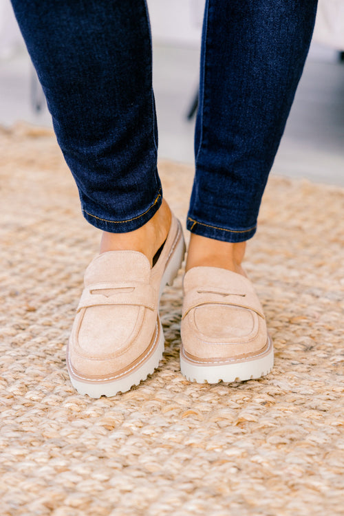 Back To Us Loafers, Taupe