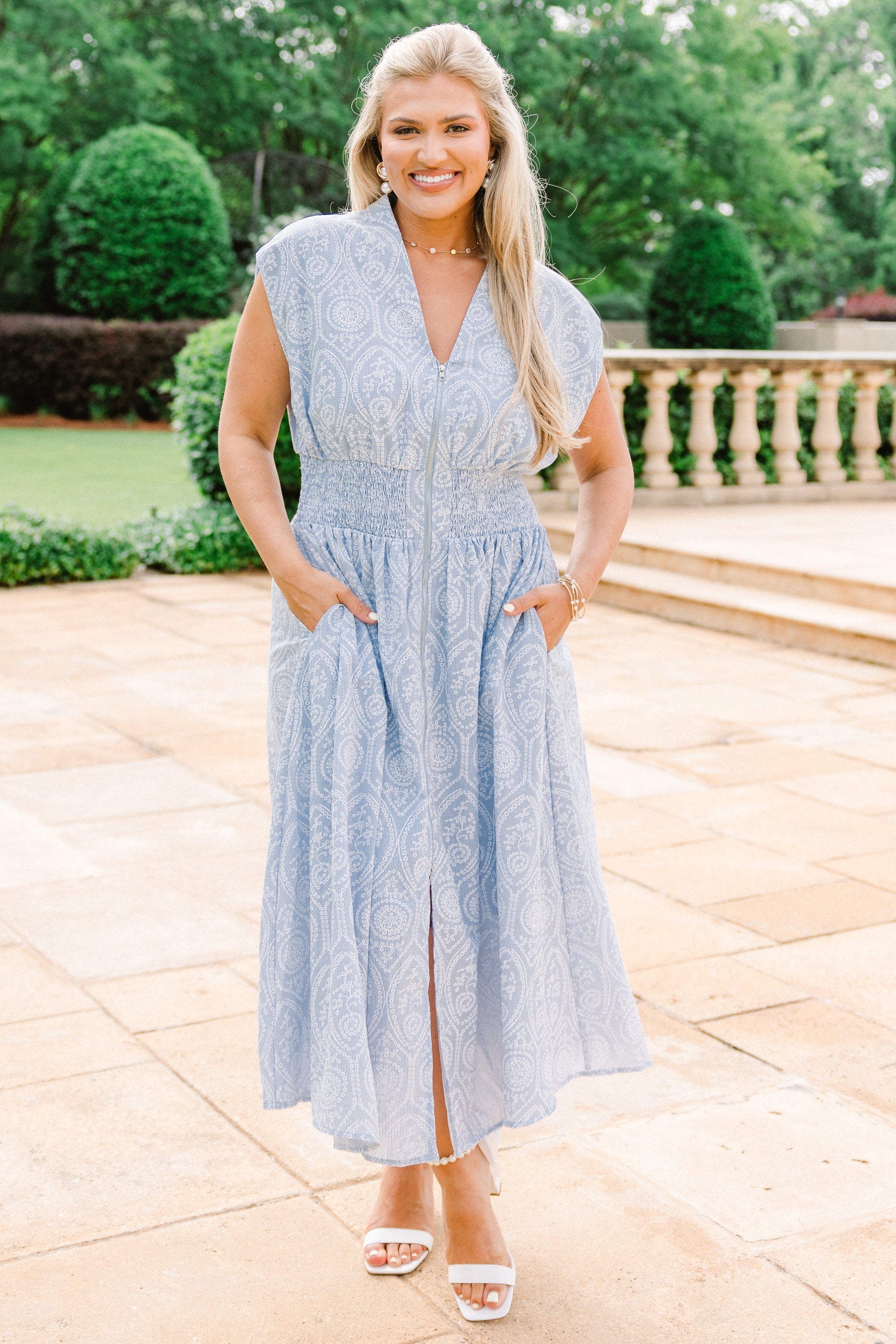 Back & Forth Dress, Light Blue